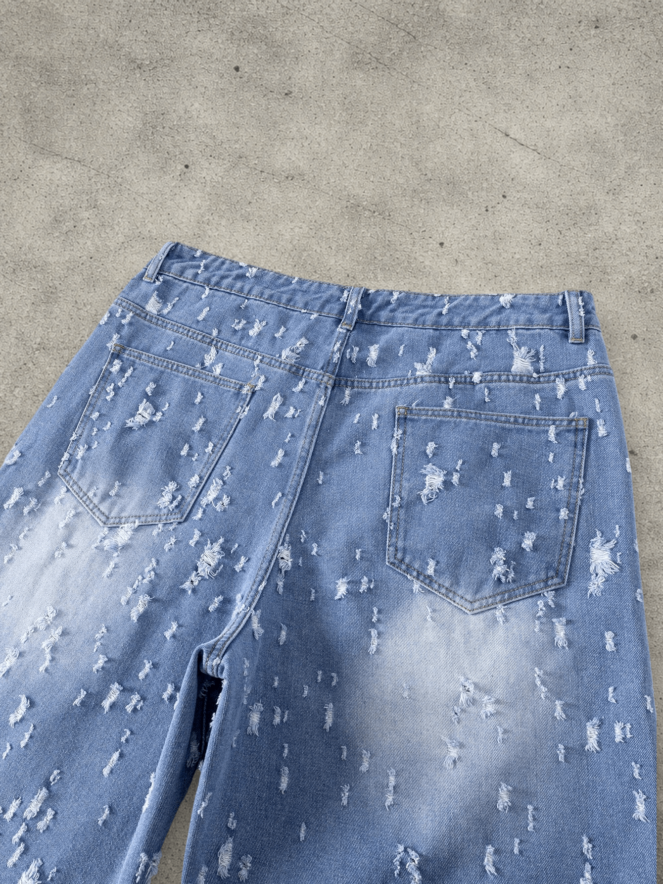 Jean Distressed washed Shorts Size US 32 / EU 48 - 3 Thumbnail