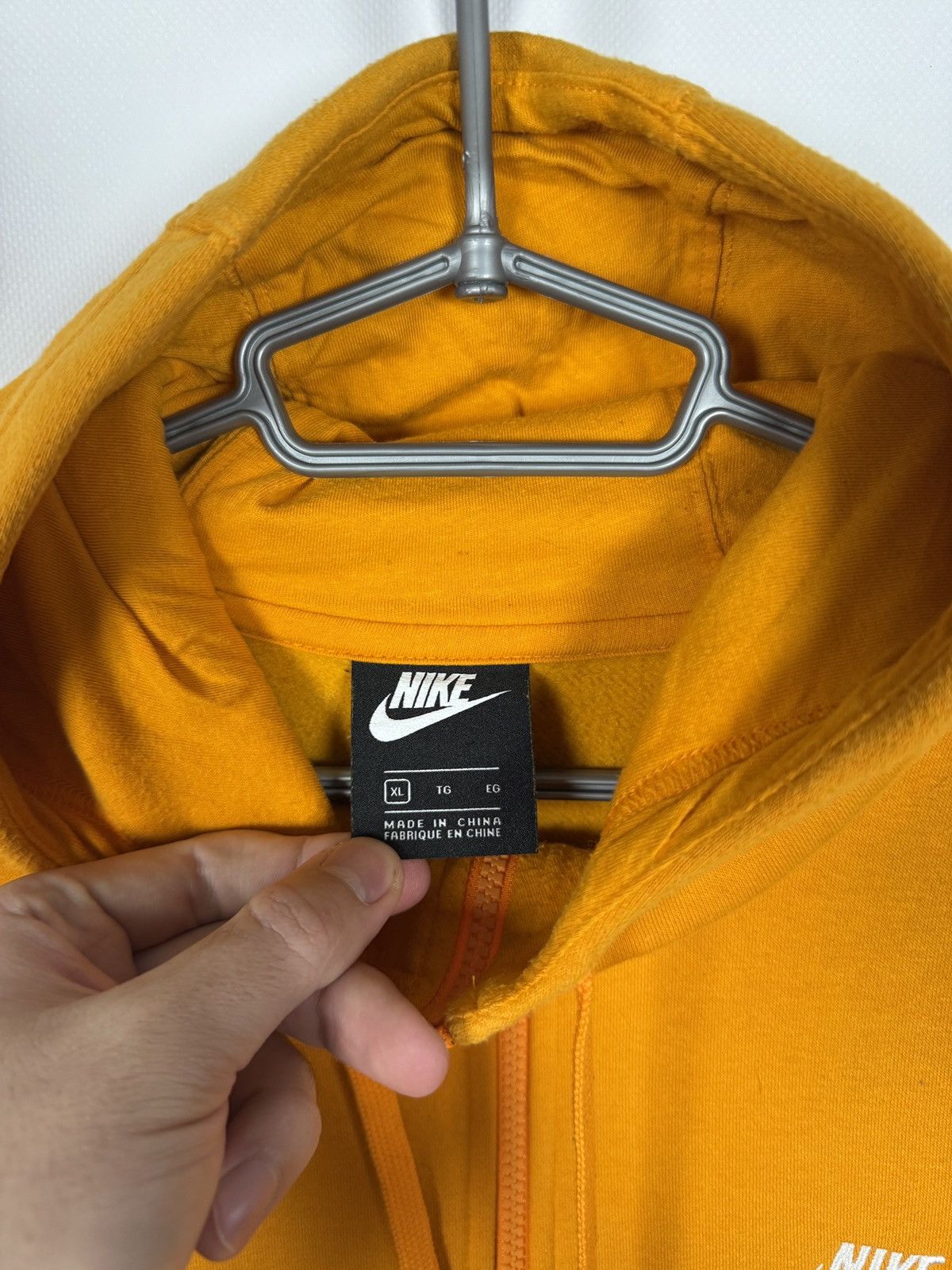 Nike Men’s Nike Sportswear Fleece Full Zip Hoodie Orange Size XL Size US XL / EU 56 / 4 - 8 Thumbnail