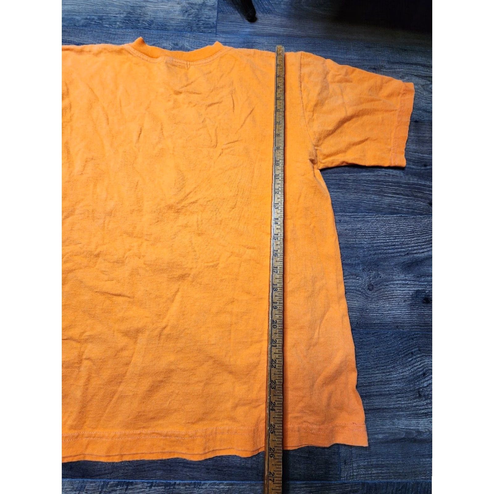 Vintage VINTAGE Womens XL Hand Embroidered Guatemalan Cotton Orange T Shirt Size XL / US 12-14 / IT 48-50 - 2 Thumbnail
