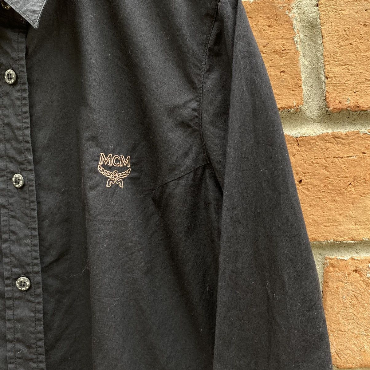 MCM MCM Black Logo Shirt Size M / US 6-8 / IT 42-44 - 10 Thumbnail