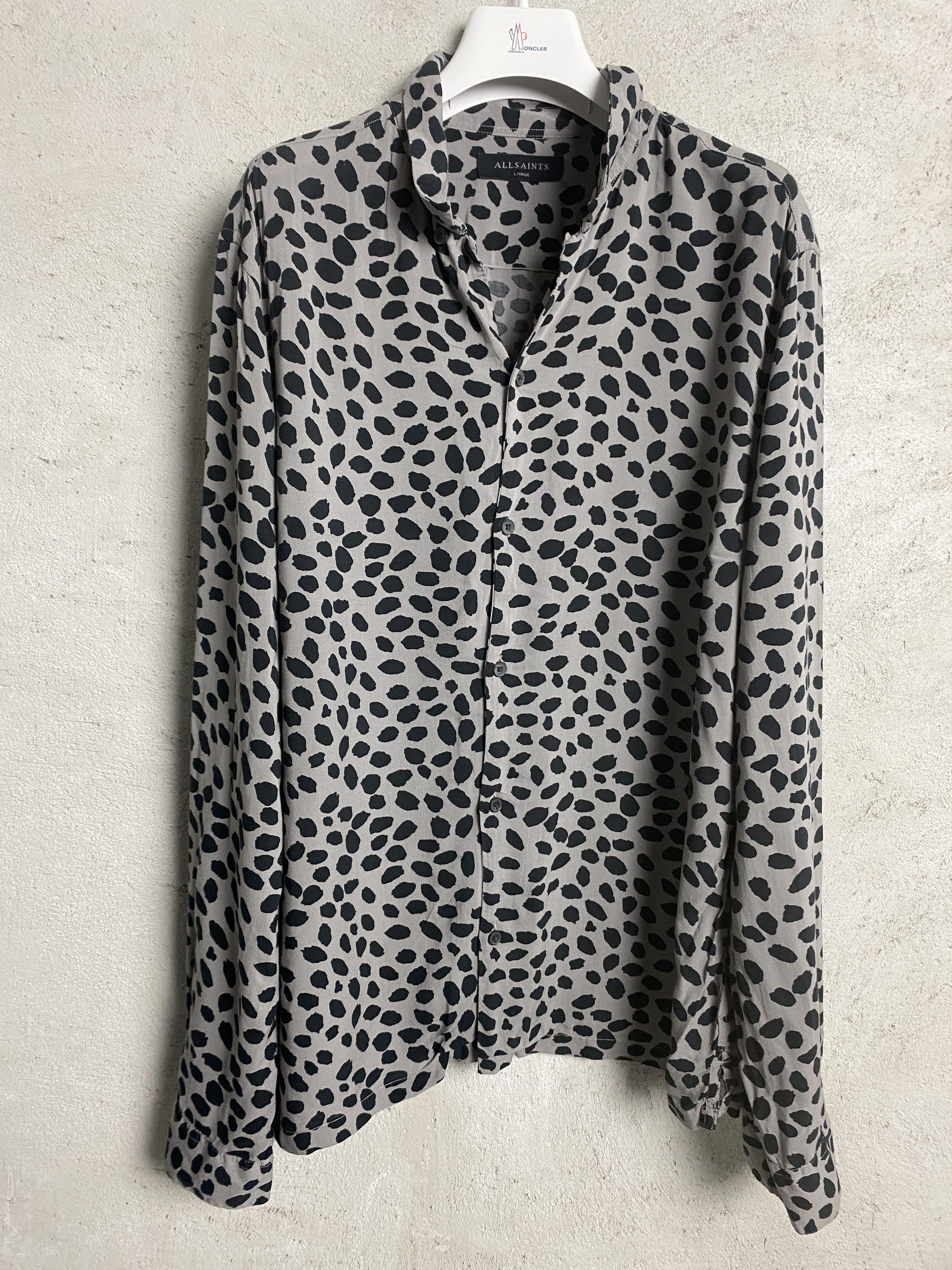 Allsaints Allsaints Pier ls shirt viscose casual printed Size L / US 10 / IT 46 - 1 Thumbnail