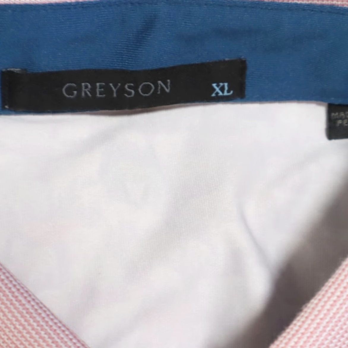 Vintage Greyson Band of Sheep Polo Shirt Men XL Pink ShortSleeve All Over Print Polyester Shirt Size US XL / EU 56 / 4 - 5 Thumbnail