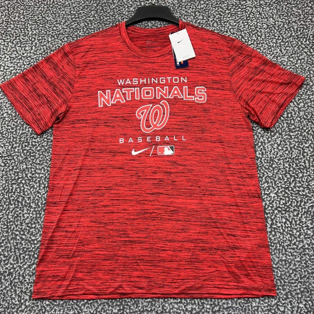 Nike Nike Dri-Fit Shirt Men Washington Nationals Crew Neck New L Size US L / EU 52-54 / 3 - 1 Thumbnail