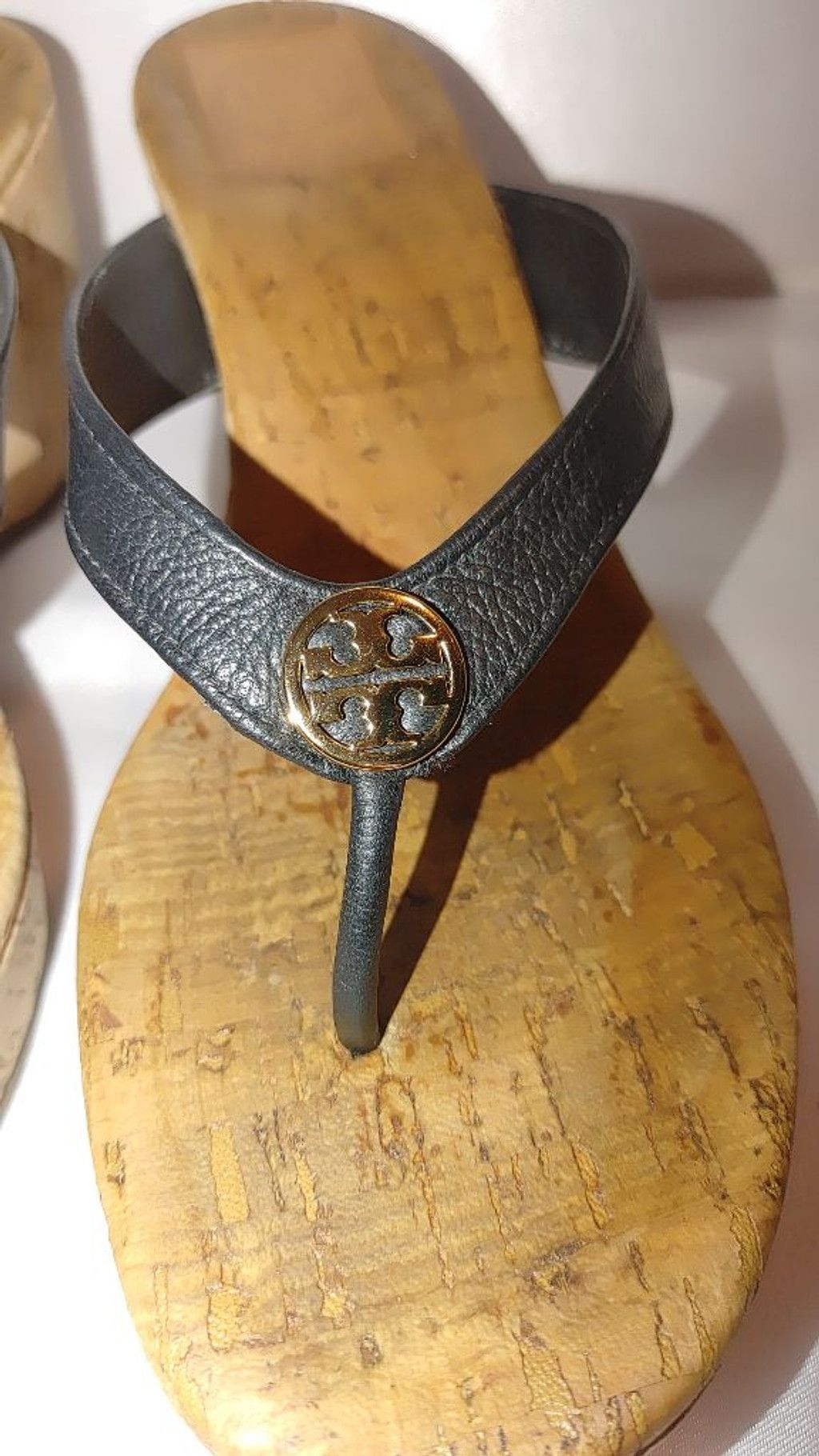 Tory Burch Tory Burch Salem Napa Leather & Cork Wedge Sandals Size 9M Size US 9 / IT 39 - 6 Thumbnail