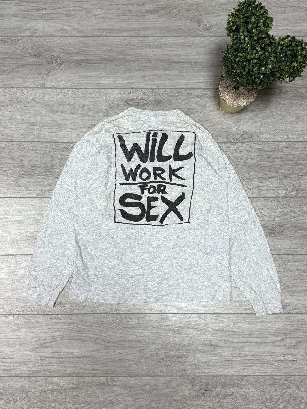 No Fear Will Work For Sex fun USA long sleeve No Fear humor porn Size US L / EU 52-54 / 3 - 1 Thumbnail