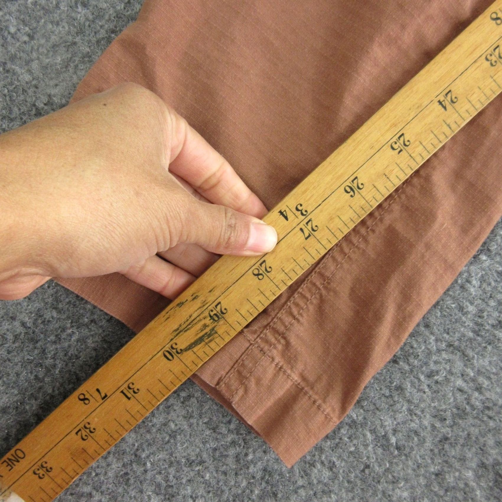 Vuori Vuori Pants Mens M Brown Khakis Elastic Waist Drawstring Zip Pocket Casual Size US 31 - 3 Thumbnail