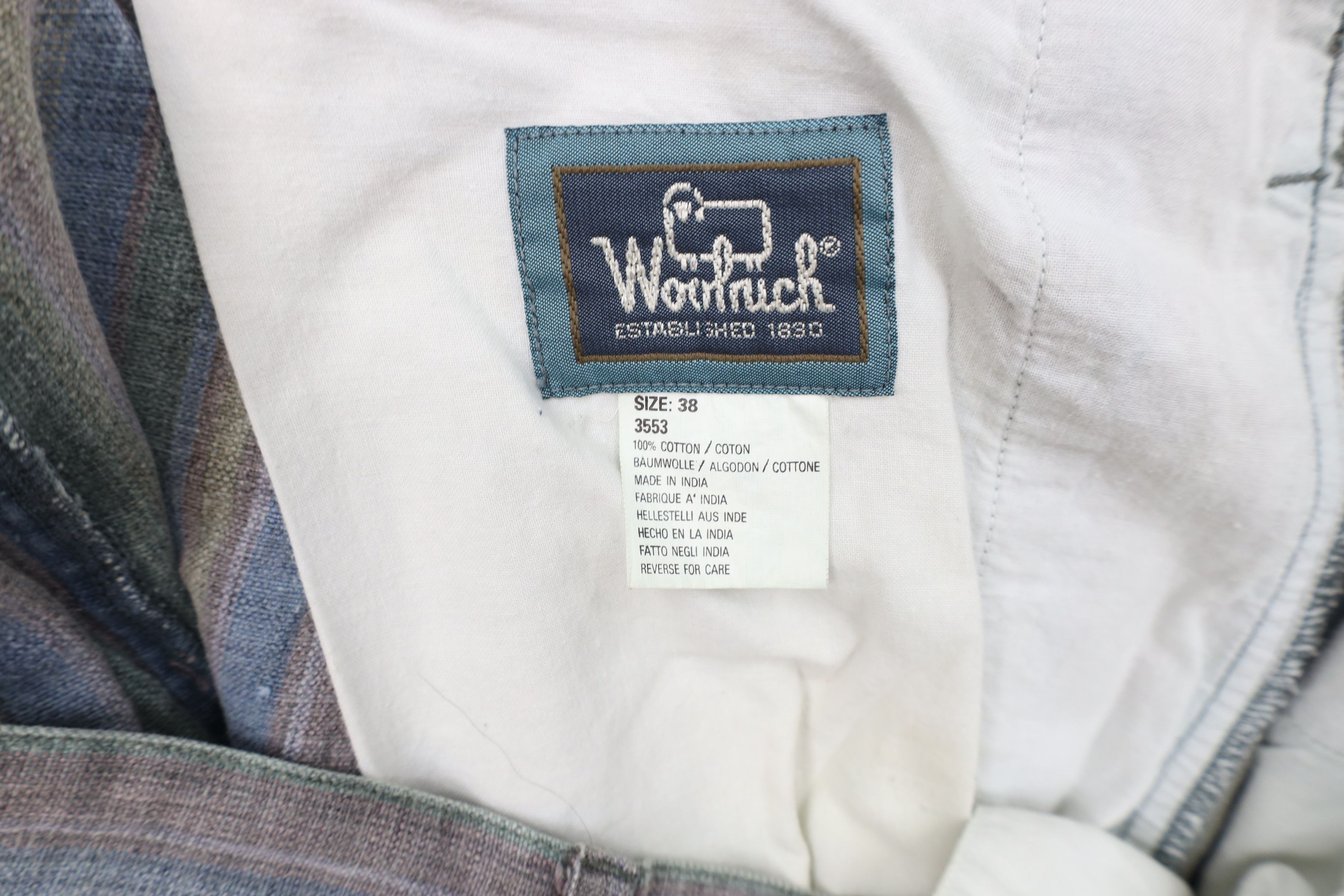 Woolrich Woolen Mills Vintage 90s Woolrich Rainbow Above Knee Chino Shorts Cotton Size US 36 / EU 52 - 8 Thumbnail