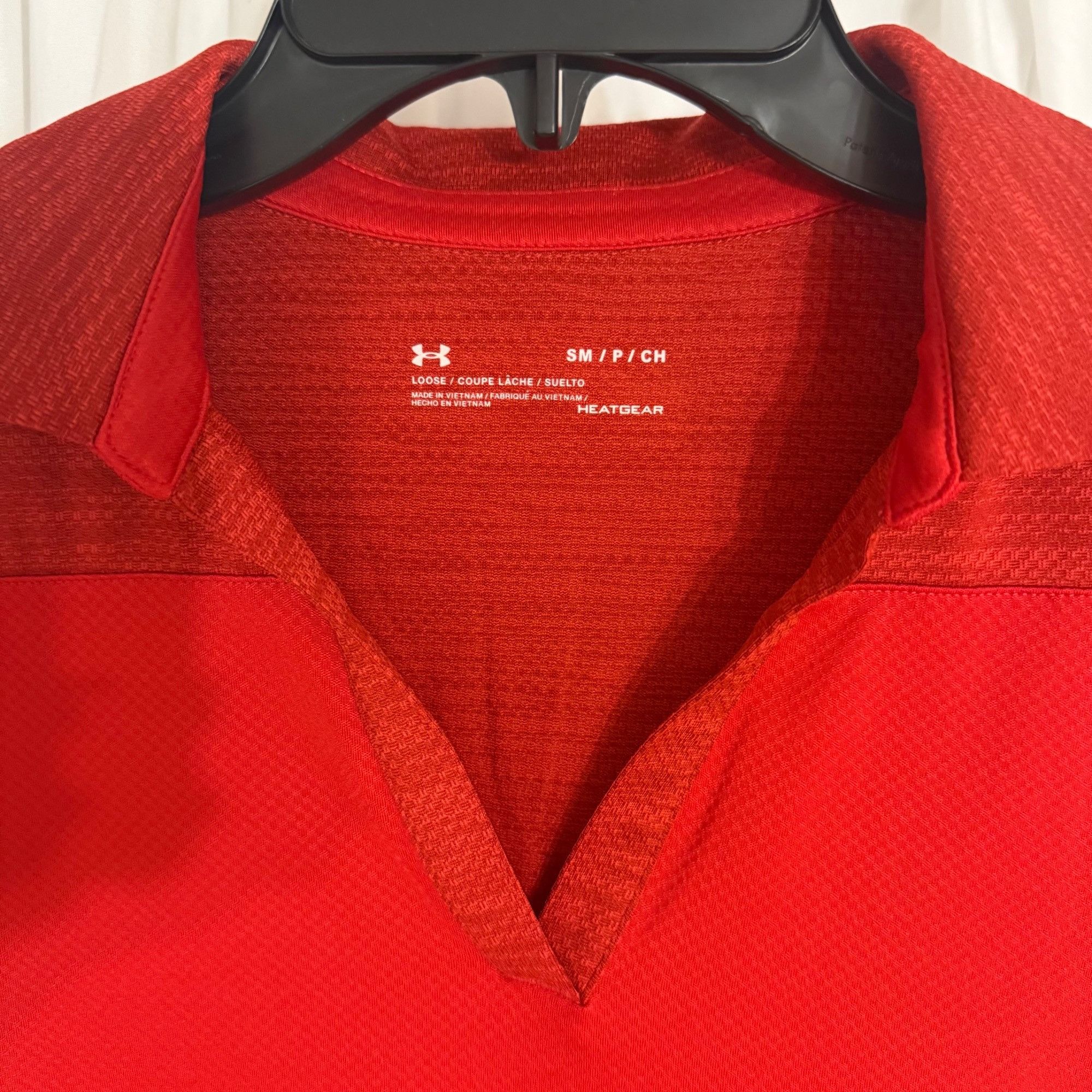 Under Armour Under Armour Womens Red HeatGear Activewear Polo Shirt S Gol Size S / US 4 / IT 40 - 3 Thumbnail