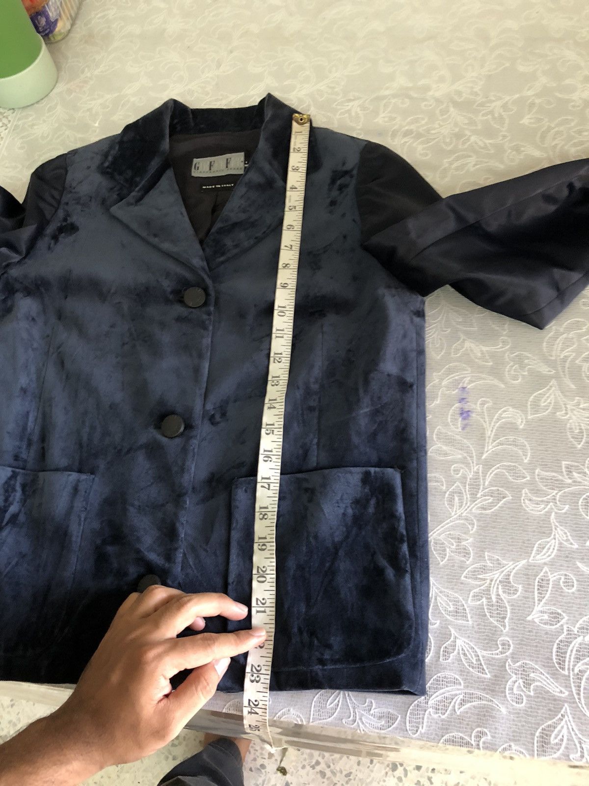 Gianfranco Ferre Vintage Gianfranco ferre Velvet Single Breasted Blazer Size XS / US 0-2 / IT 36-38 - 17 Thumbnail