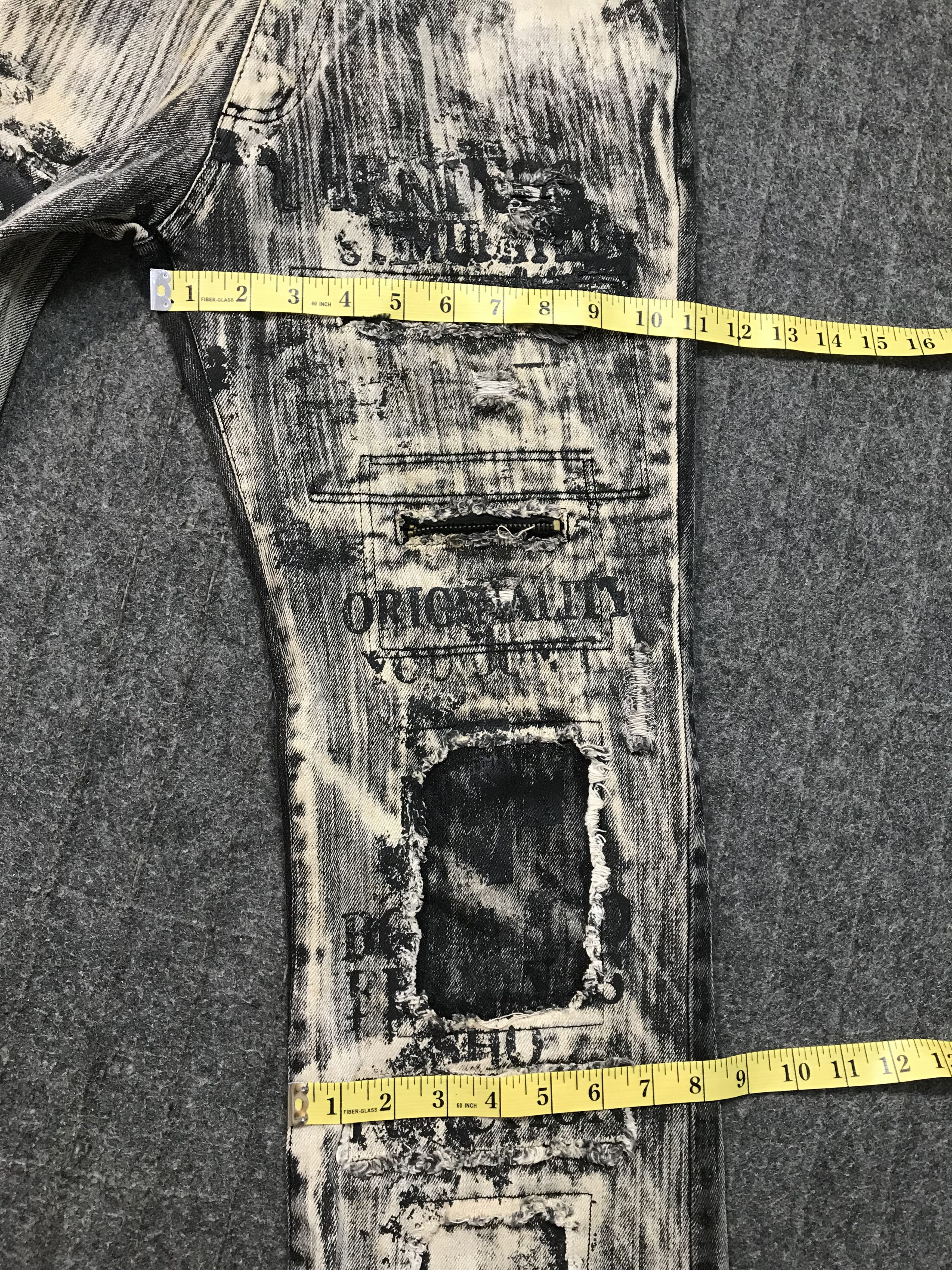 Japanese Brand Japanese Brand Mudwash Jeans Gothic Thrashed Skull Size US 28 / EU 44 - 13 Thumbnail