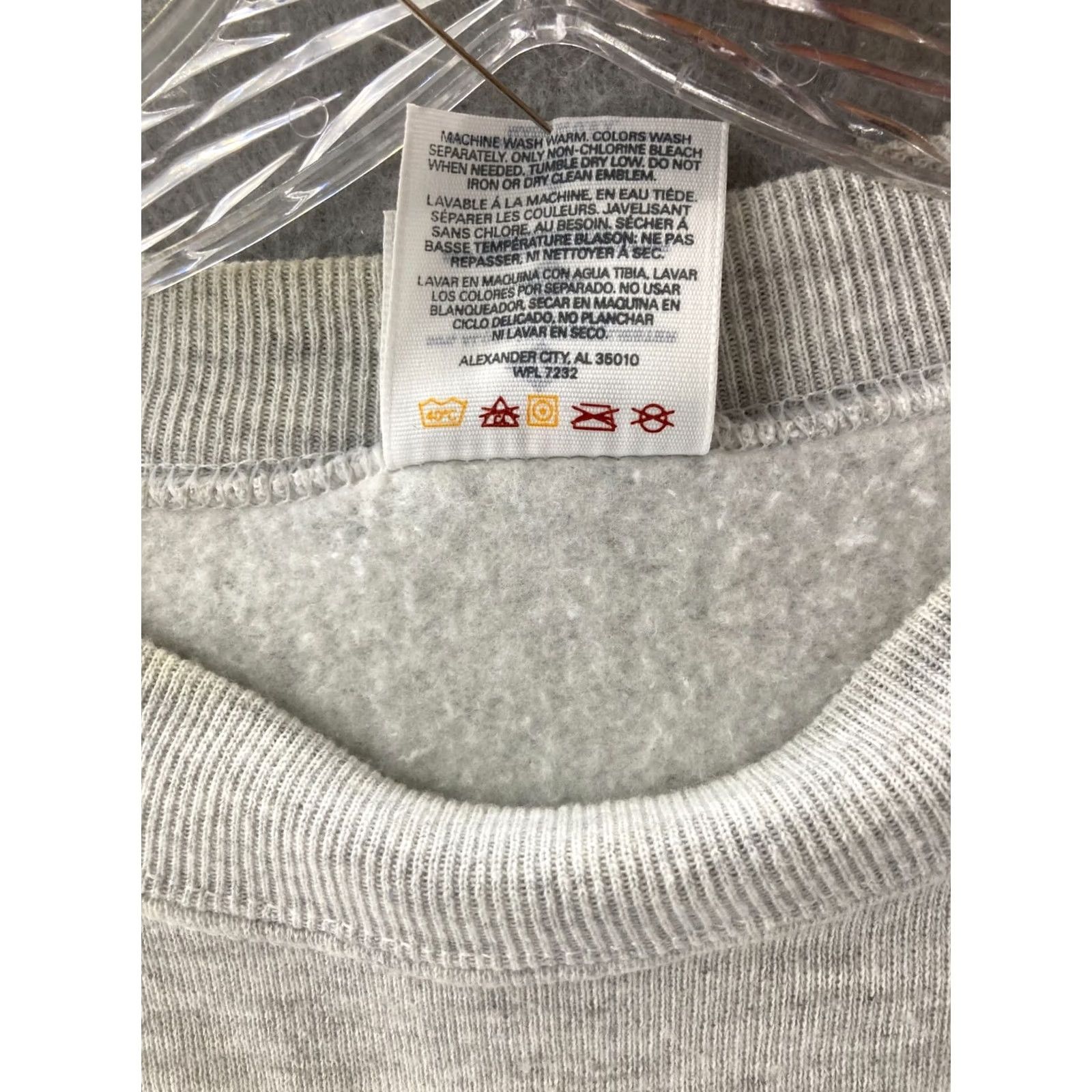 Jerzees VINTAGE Belton Warriors Sweater Jerzees Mens 3x USA Made Cotton Blend Fleece Crew Neck White 90s Warrior Mens Size US XXL / EU 58 / 5 - 6 Thumbnail