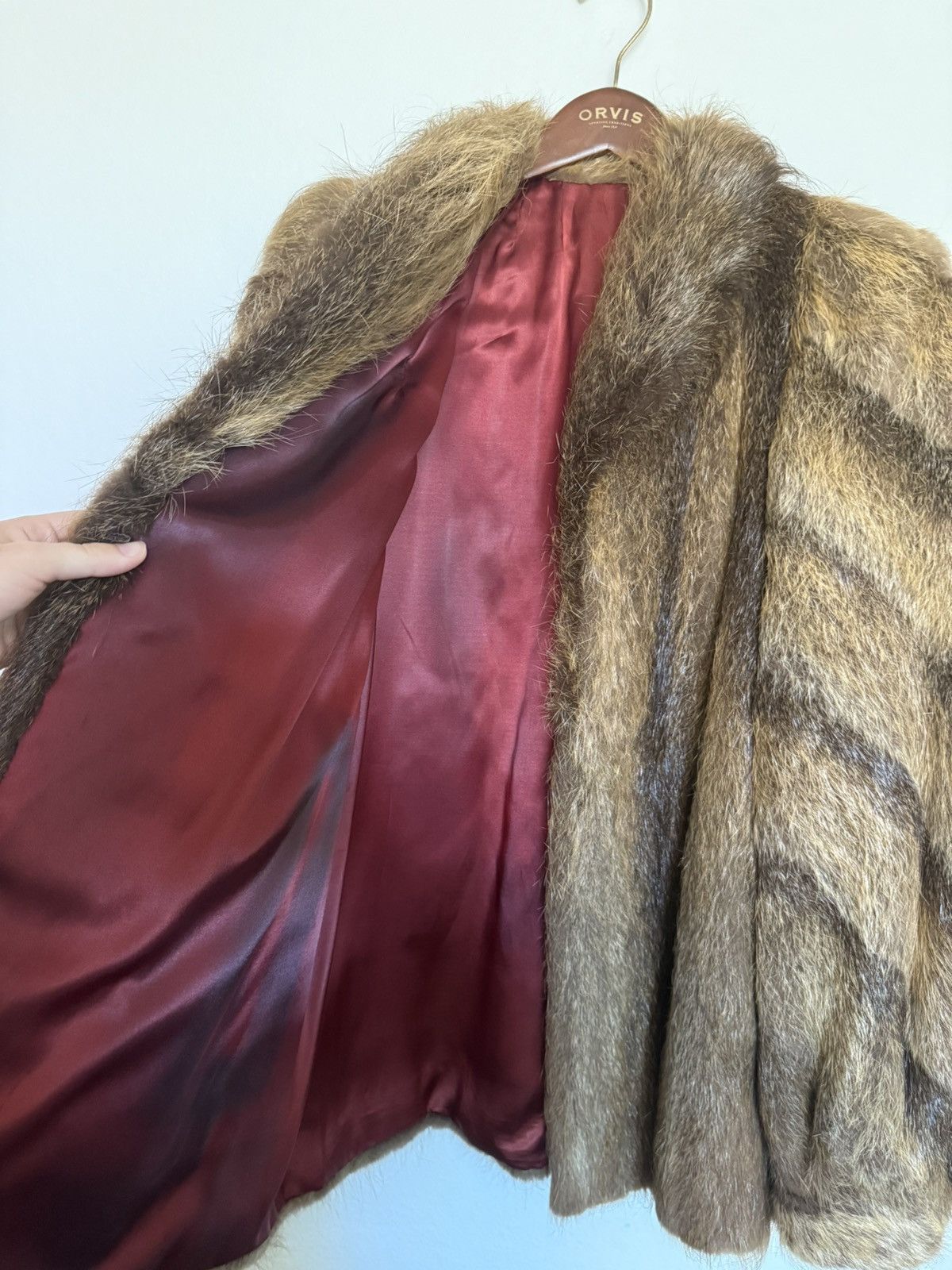 Vintage Argentine Real Otter Fur Coat Size M / US 6-8 / IT 42-44 - 4 Thumbnail