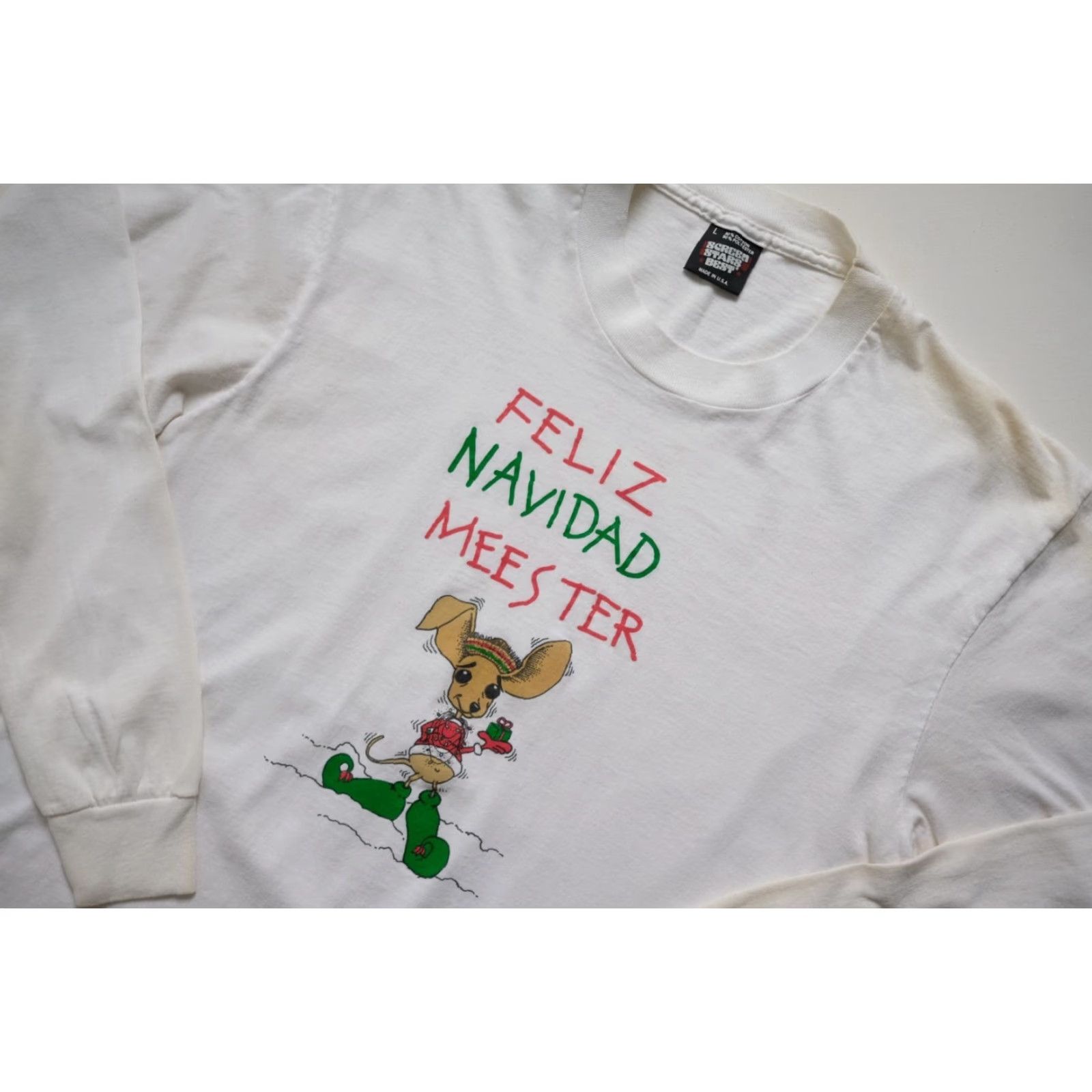 Fruit Of The Loom VINTAGE Fruit of the Loom CHRISTMAS XMAS VTG 90s USA MADE FUNNY GRAPHIC T SHIRT sz L Size US L / EU 52-54 / 3 - 5 Thumbnail