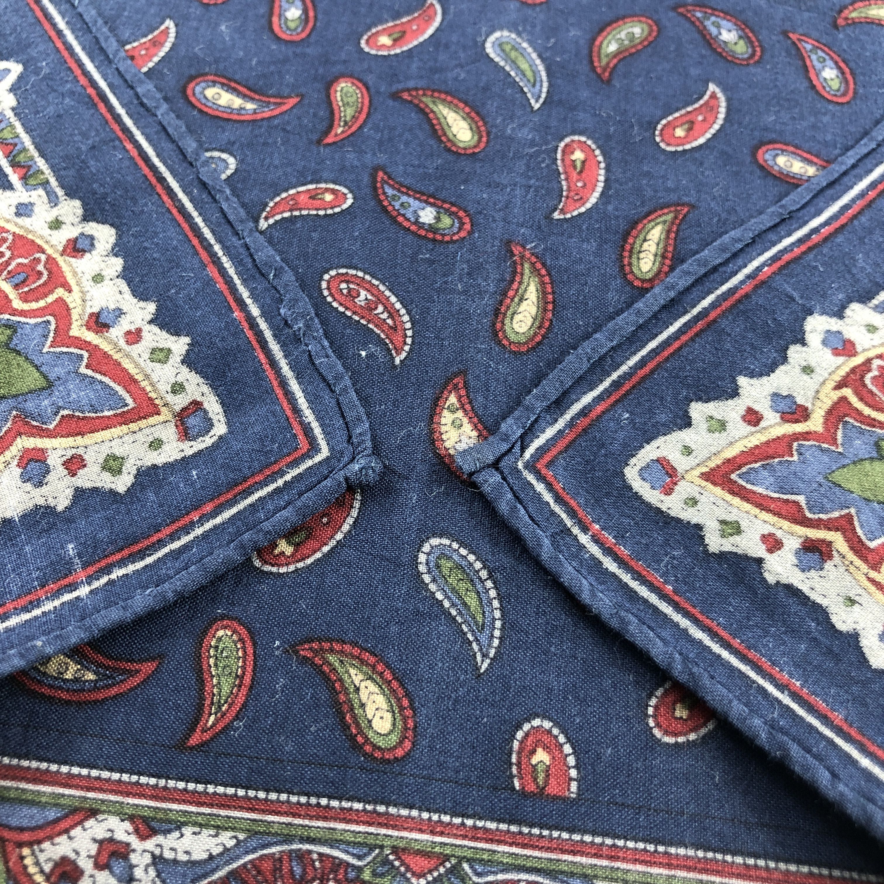Alfred Dunhill × Vintage Dunhill Handkerchief Neckerchief Bandana H2531 Size ONE SIZE - 4 Thumbnail