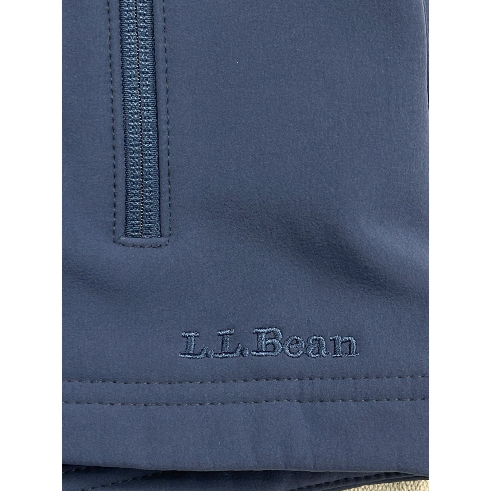 Vintage LL Bean Mens Soft Shell Jacket Fleece Lined Full Zip Pockets Blue Hiking Small Size US S / EU 44-46 / 1 - 4 Thumbnail