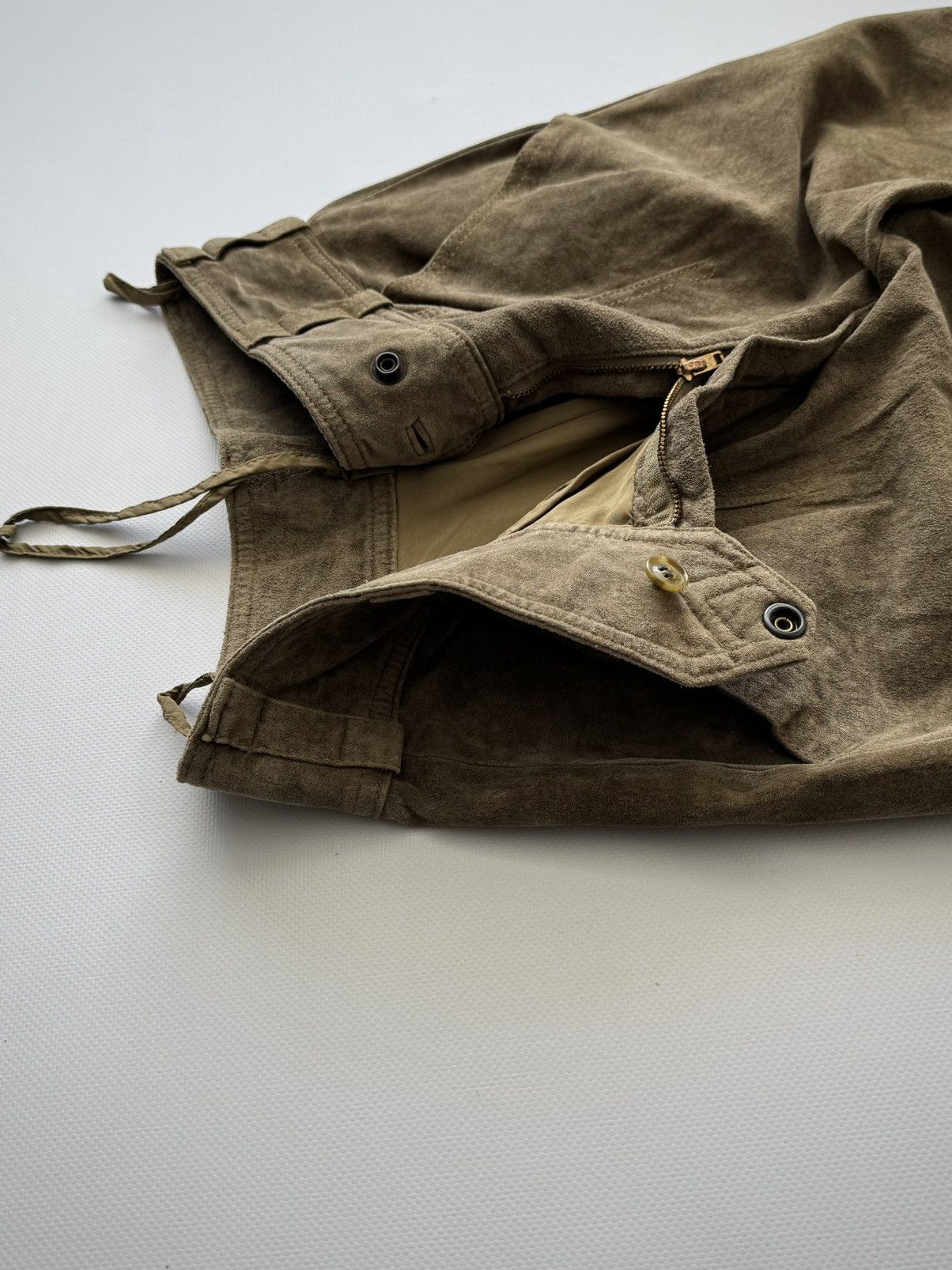 Vintage Vintage 1970s American Talon Suede Trousers Size US 28 / EU 44 - 4 Thumbnail
