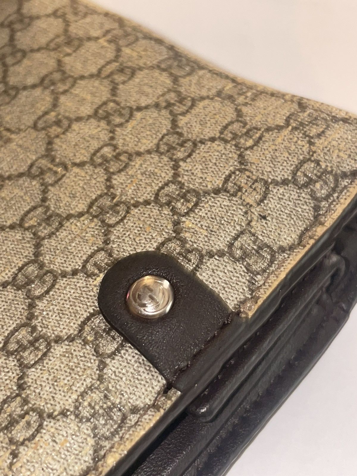 Gucci Gucci Wallet. Double G brown Canvas & Leather wallet Size ONE SIZE - 10 Thumbnail
