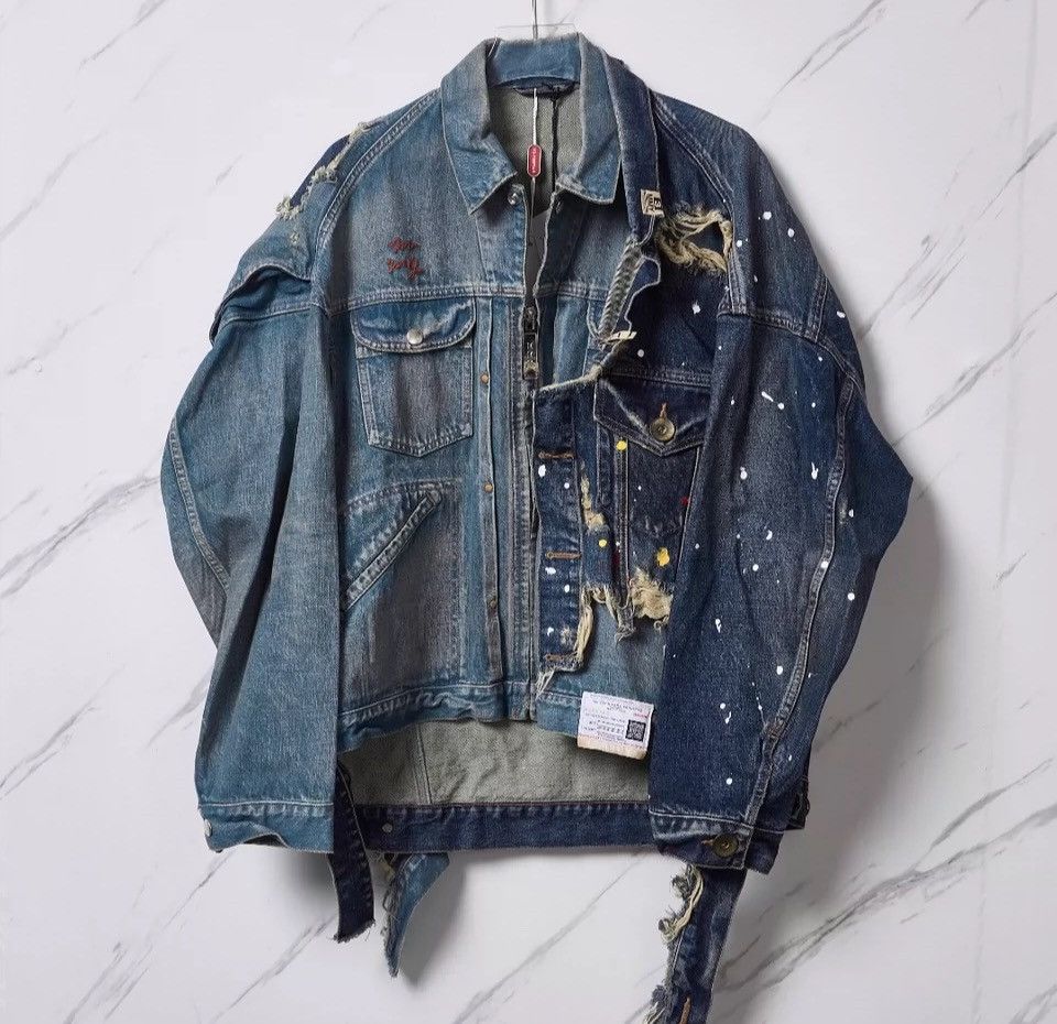 Maison MIHARA YASUHIRO Mihara Yasuhiro cut and spliced old casual jackets. Size US S / EU 44-46 / 1 - 1 Thumbnail