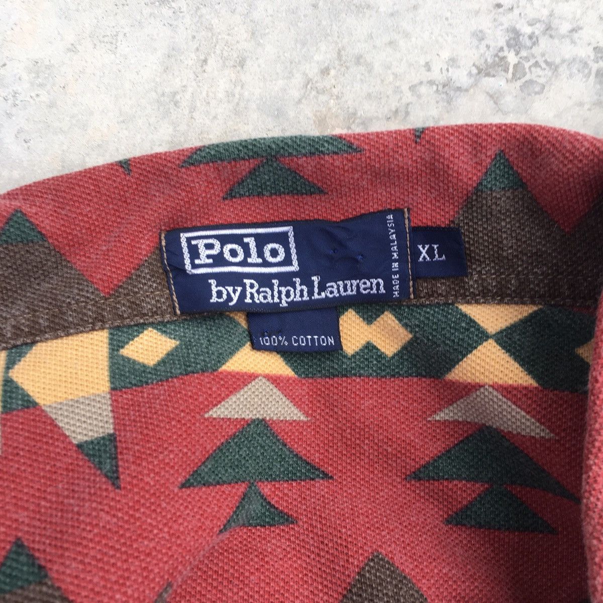 Polo Ralph Lauren Vintage Polo By Ralph Lauren Navajo Polo Tee Size US XL / EU 56 / 4 - 8 Thumbnail