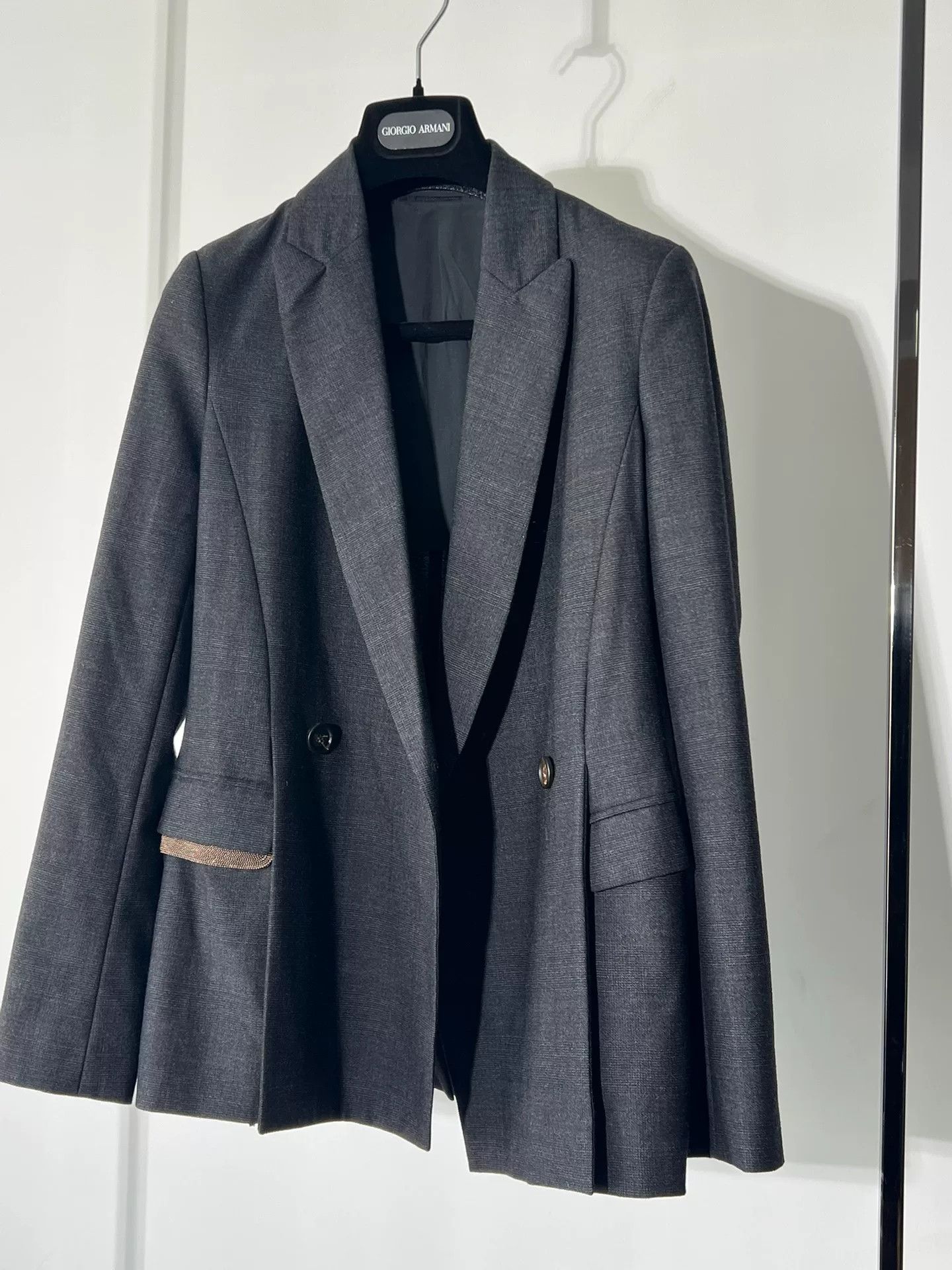 Brunello Cucinelli Brunello Cucinelli Gray Blazer Size 38 Size US S / EU 44-46 / 1 - 1 Thumbnail