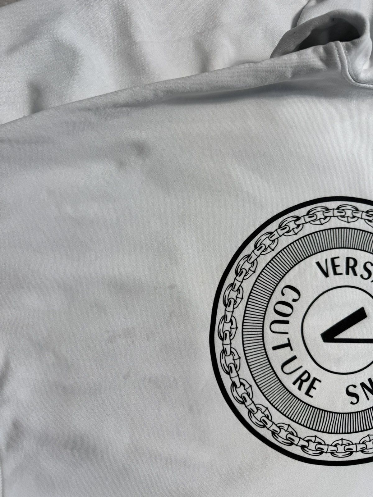 Versace Jeans Couture Versace Jeans Couture Big Logo White Sweatshirt Size US L / EU 52-54 / 3 - 12 Thumbnail