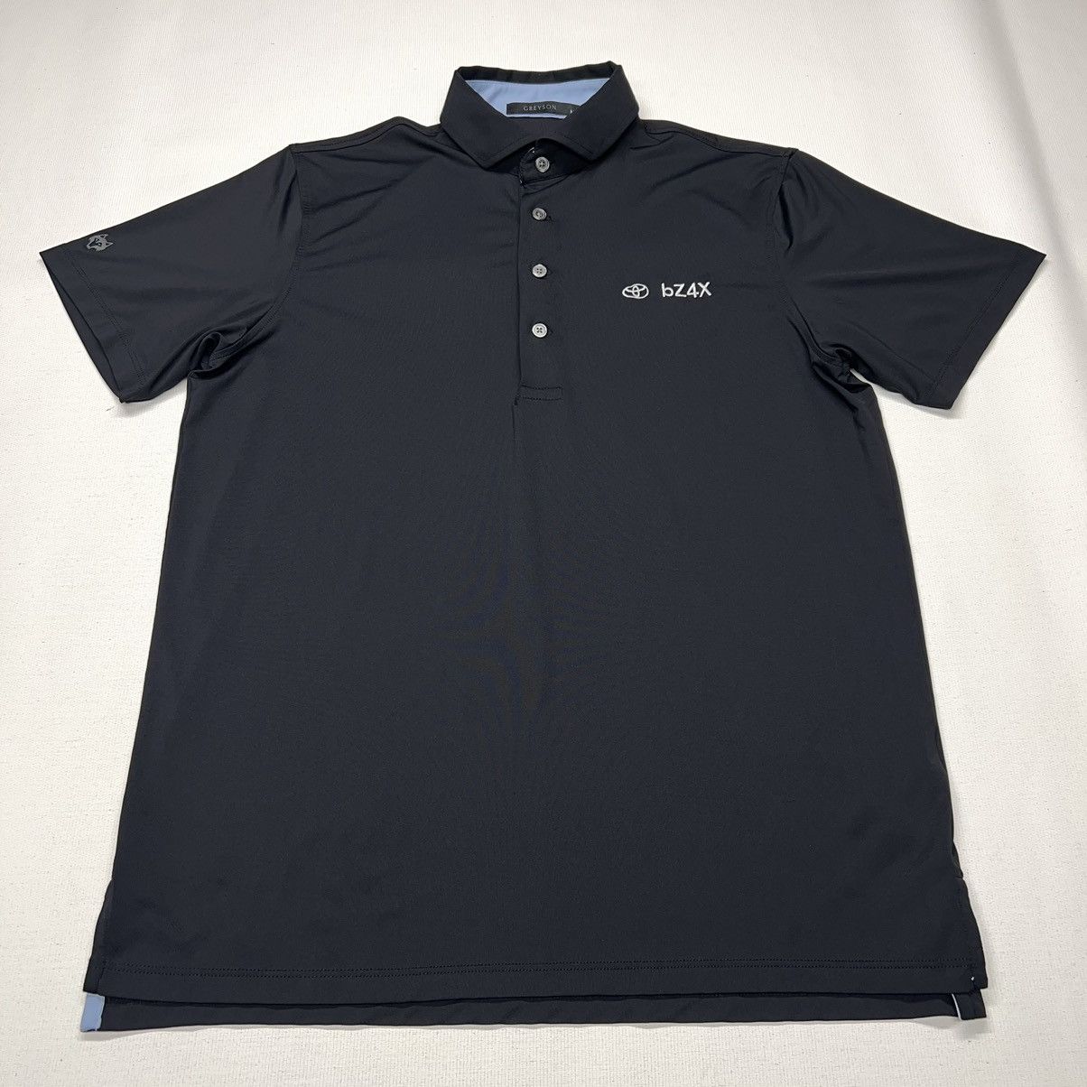 Japanese Brand Greyson Polo Shirt Black Golf Toyota BZ4X Logo Auto Car Size US M / EU 48-50 / 2 - 1 Thumbnail