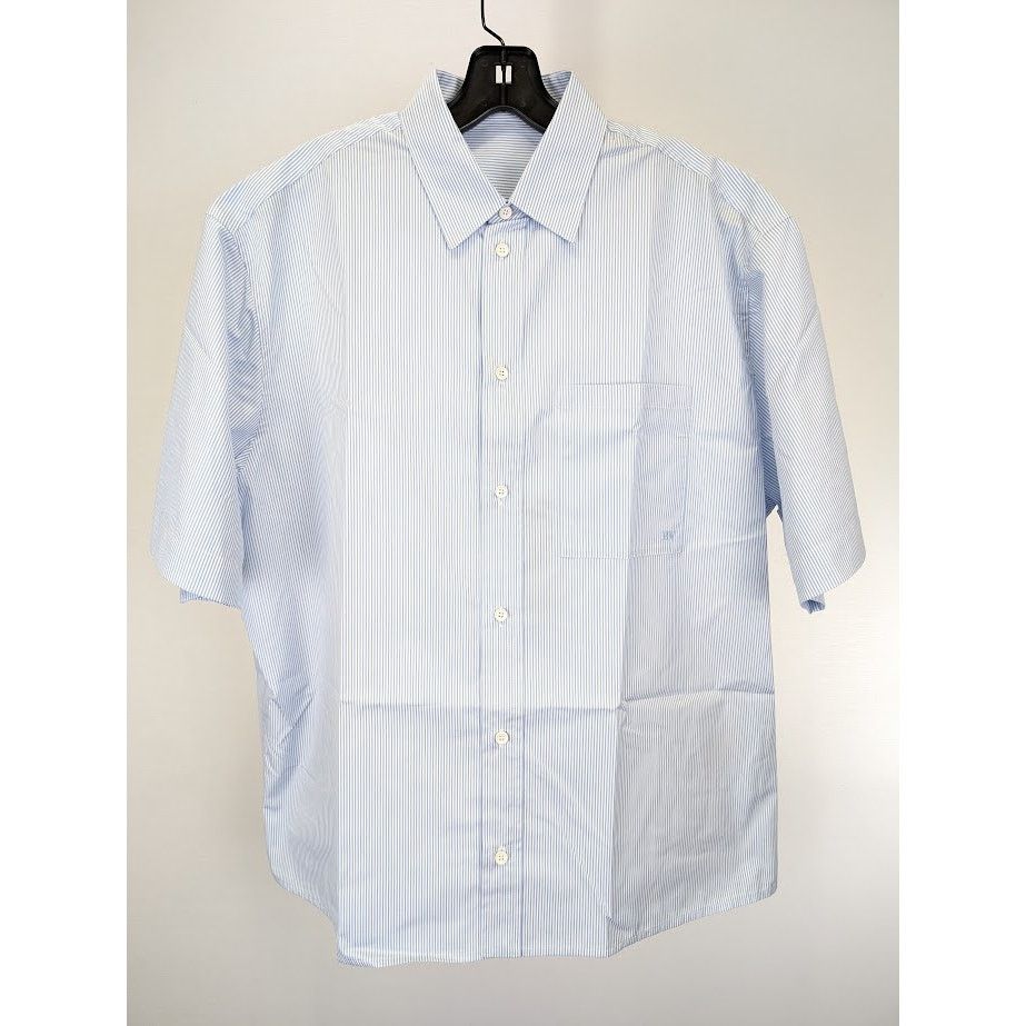 Bottega Veneta o1rshd1 Cotton Striped Shirt in White/Blue Size US M / EU 48-50 / 2 - 3 Thumbnail