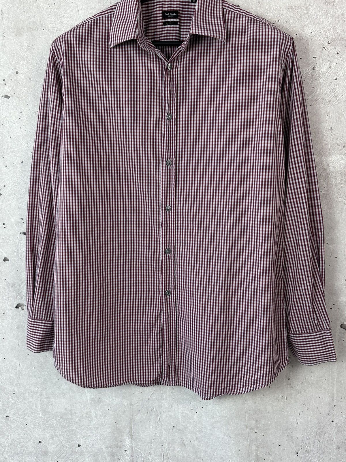 Paul Smith Paul Smith Classic Fit Check Made in Italy Long Sleeve Shirt Size US L / EU 52-54 / 3 - 3 Thumbnail