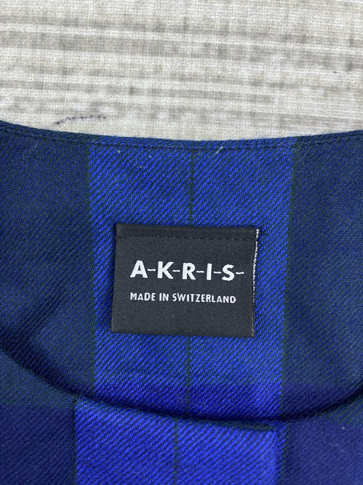Akris Vintage Akris Switzerland Blue Checked Dress Size M / US 6-8 / IT 42-44 - 7 Thumbnail