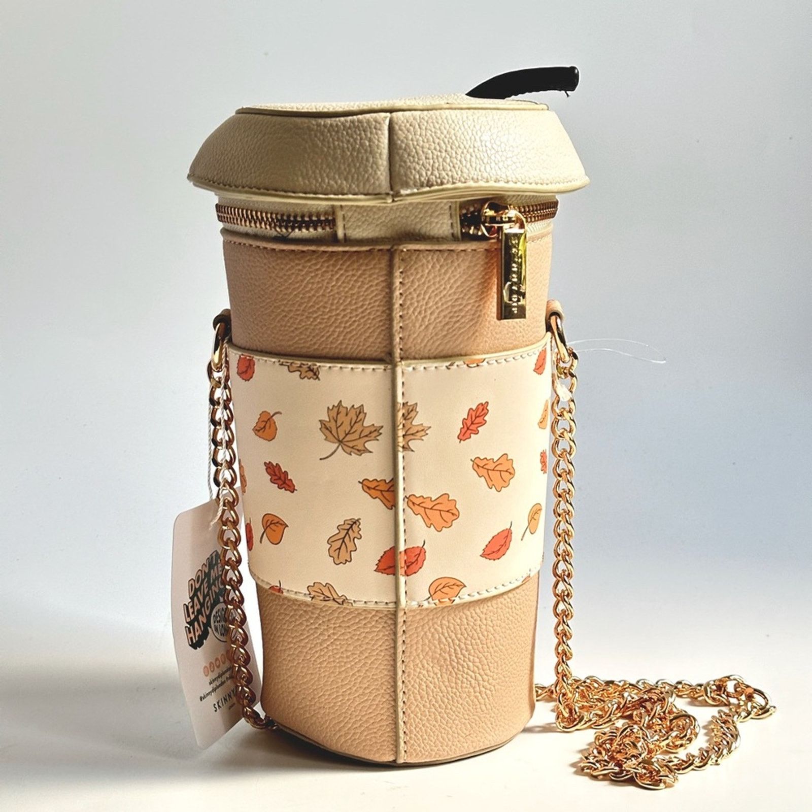 Other NWT Skinny Dip Pumpkin Spice Latte Tote With Chain Size ONE SIZE - 2 Thumbnail