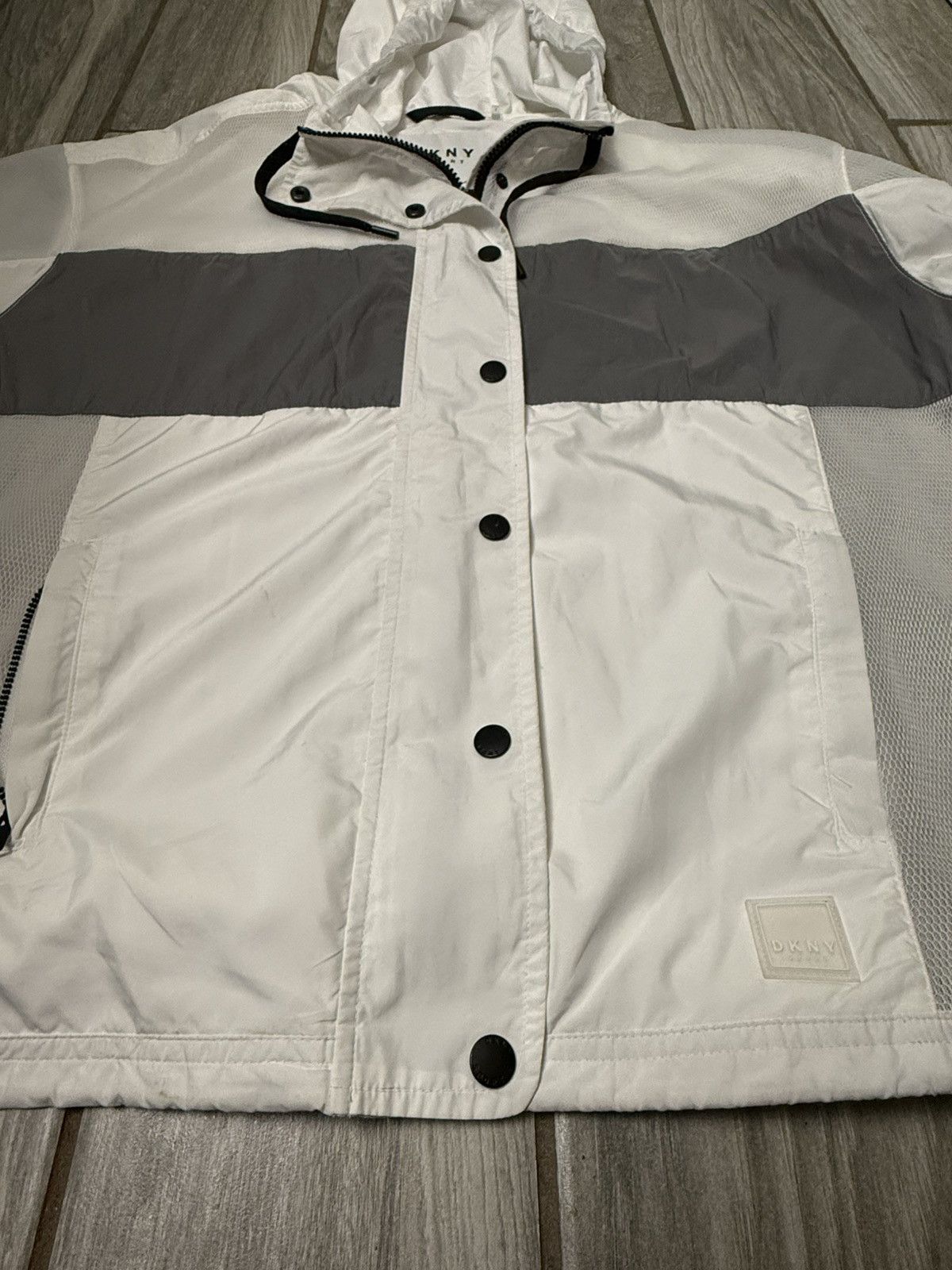 DKNY DKNY Sport Women’s Mesh/Button Up/Full Zipper/Hooded Jacket Size L / US 10 / IT 46 - 5 Thumbnail