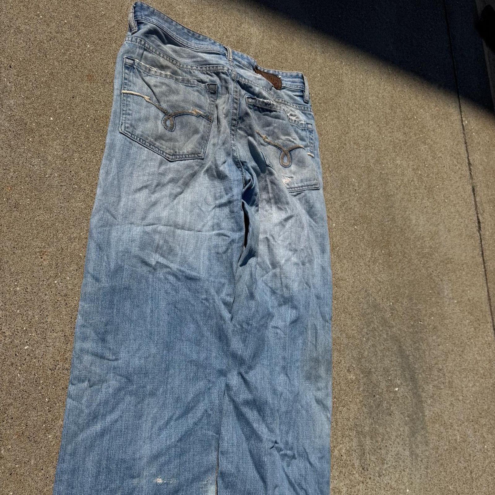 Ecko Unltd. Y2K Embroidered Ecko Distressed Jeans 32x32 Size US 32 / EU 48 - 3 Thumbnail