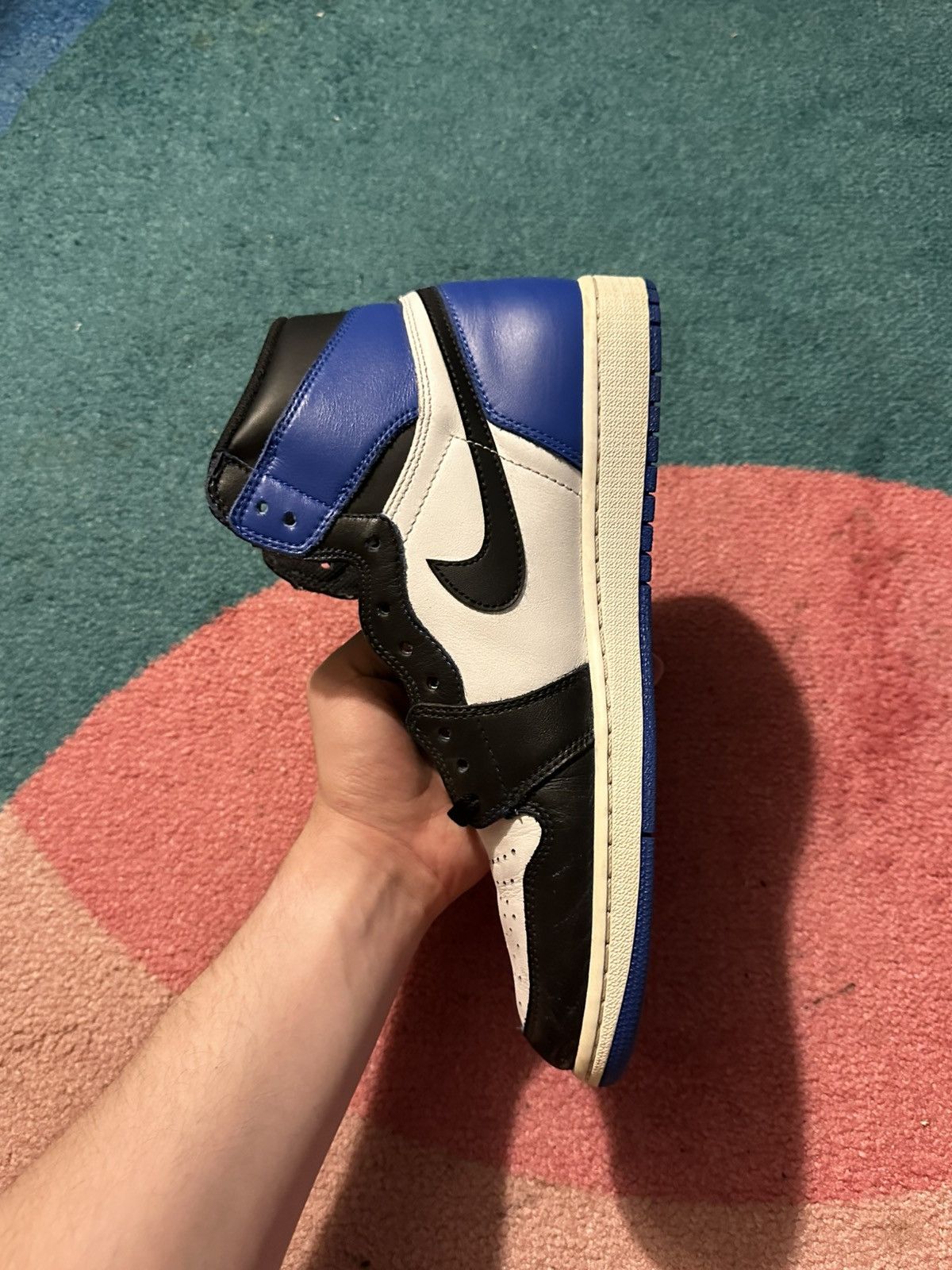 Jordan Brand Air Jordan 1 Retro High Game Royal Fragment Custom Size US 11.5 / EU 44-45 - 5 Thumbnail