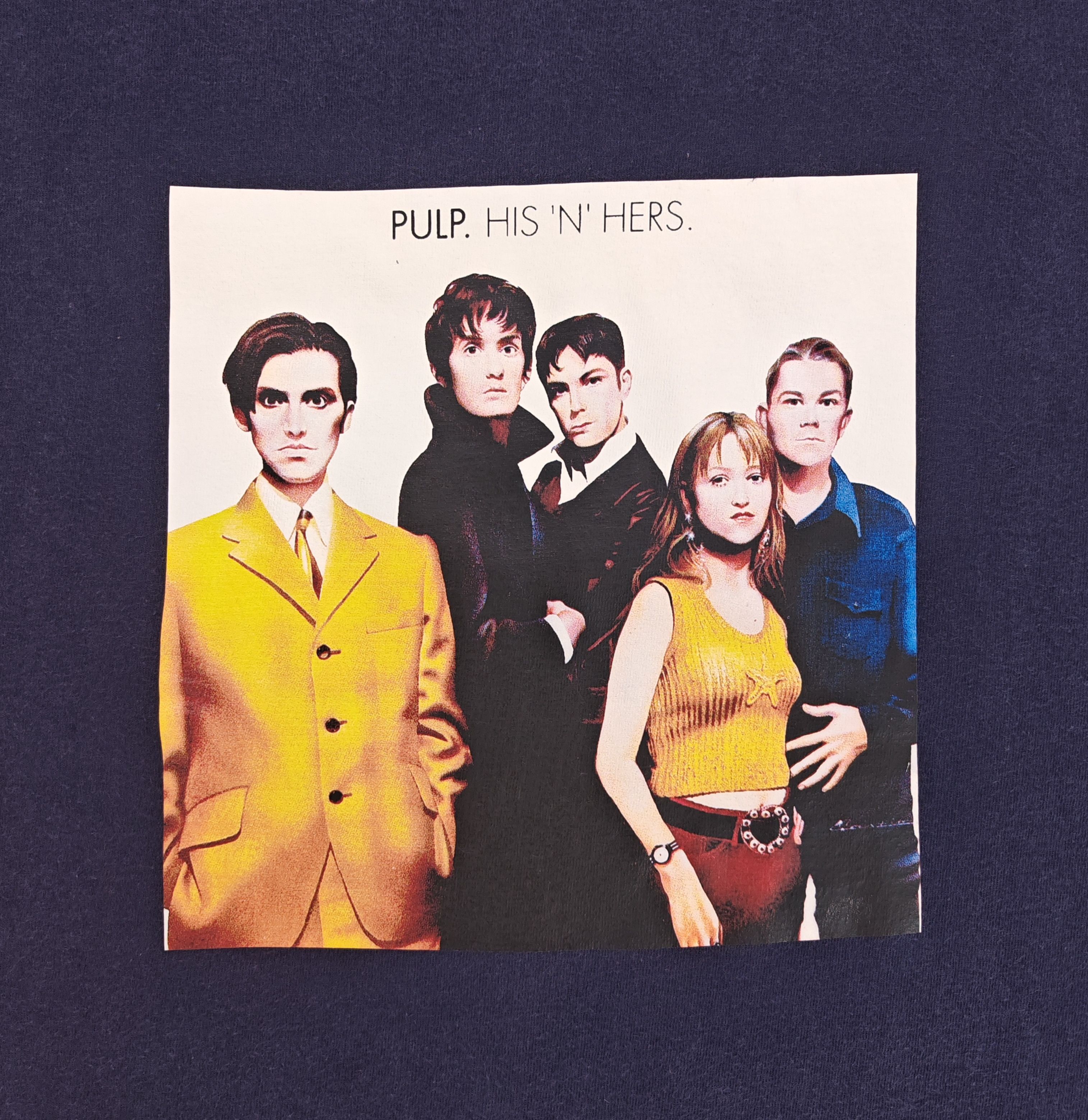 Vintage Vintage Late 1990s Pulp Band His 'N' Hers Album Tee Size US L / EU 52-54 / 3 - 10 Thumbnail