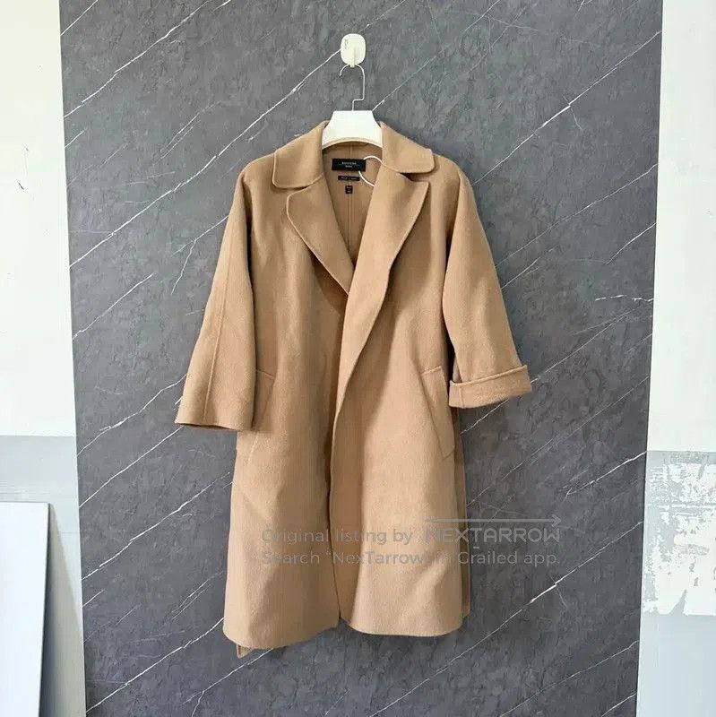 Max Mara MaxMara Khaki Cotton Women's Coat . Size XS / US 0-2 / IT 36-38 - 1 Thumbnail