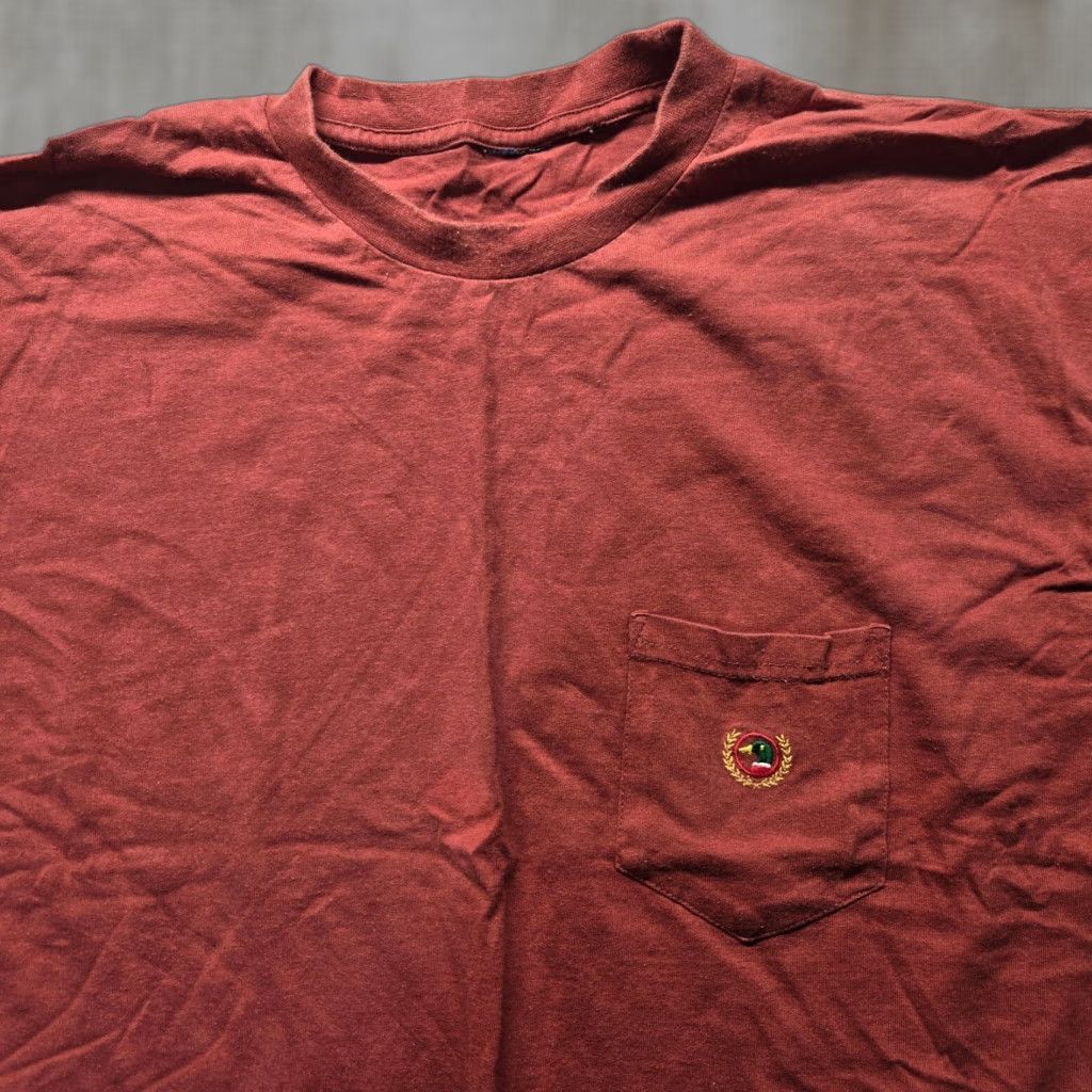Vintage VINTAGE RedHead Men's T-Shirt 2XL Cotton Solid Red Casual Tee 90s Size US XXL / EU 58 / 5 - 1 Thumbnail