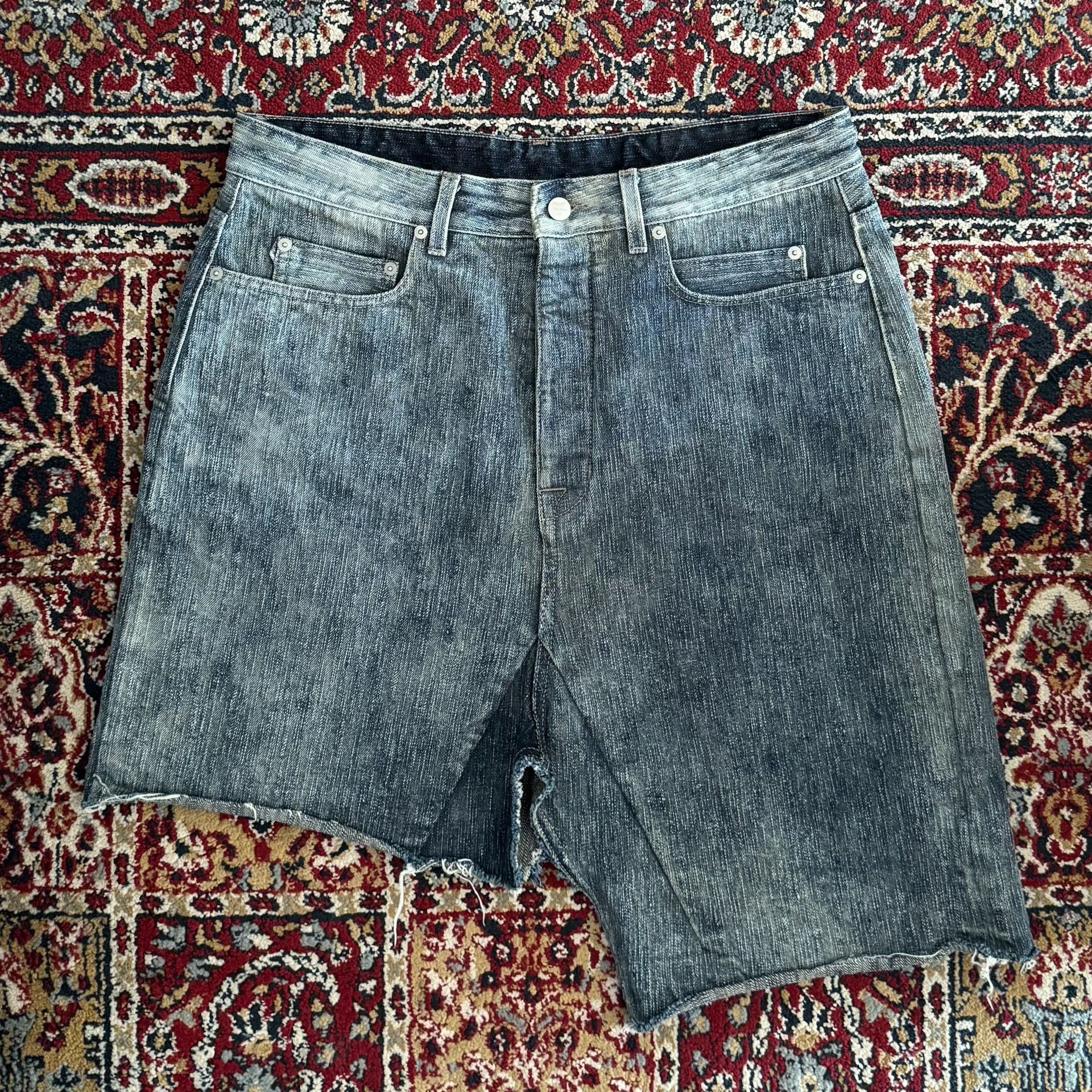 Rick Owens Rick Owens 19SS Mainline Slub Denim Skirt Size US 32 / EU 48 - 1 Thumbnail