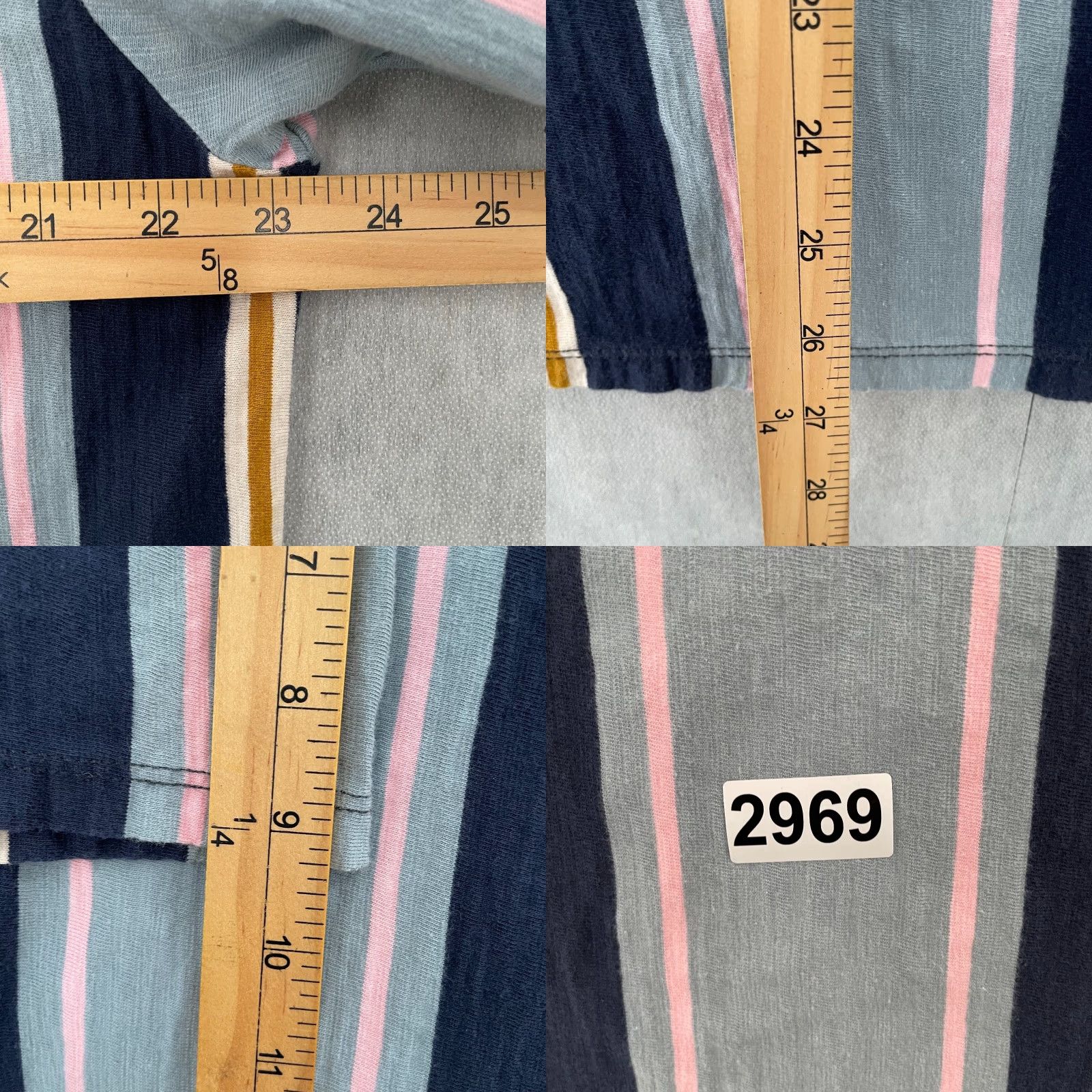 Guess VINTAGE GUESS Shirt Adult Large Blue Striped Crew Neck Hip Hop Y2K Streetwear MENS Size US L / EU 52-54 / 3 - 8 Thumbnail