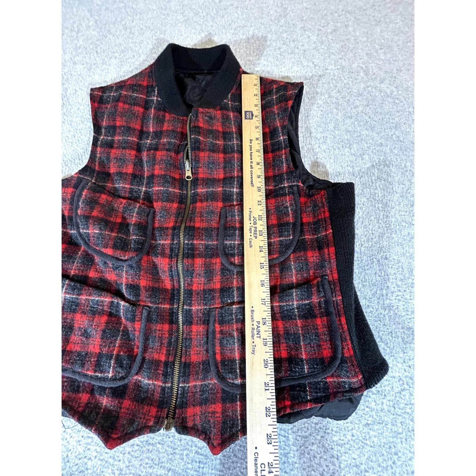 Polo Ralph Lauren Vintage Ralph Lauren Vest Mens Medium Red Plaid Wool Reversible Polo Sport 90s Size US M / EU 48-50 / 2 - 4 Thumbnail
