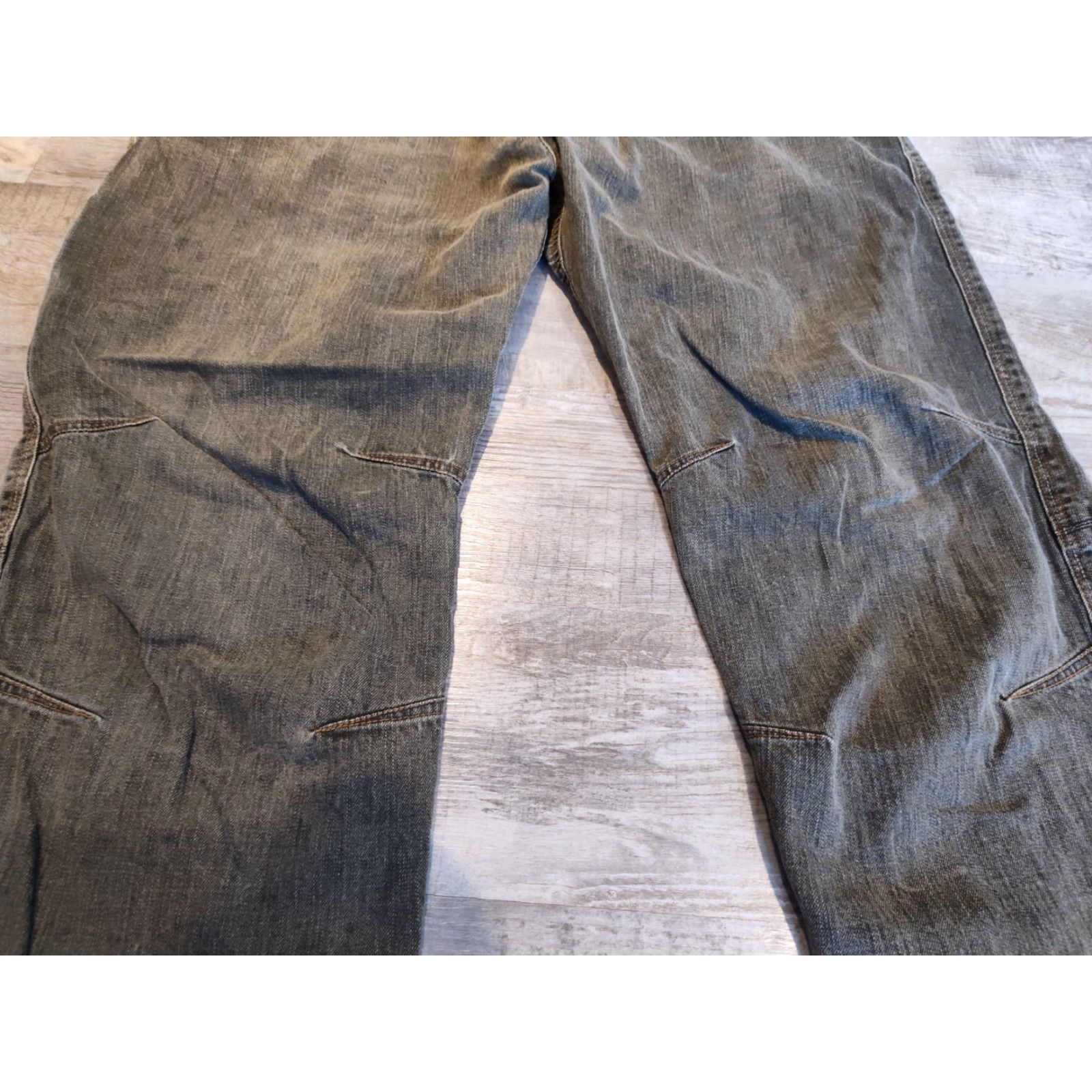Vintage Kuhl Pants Mens 40x30 Workwear Cotton Canvas Brown Green Riot Patinadye Double Knee 40x30 Regular Mens Pants Size US 40 / EU 56 - 3 Thumbnail