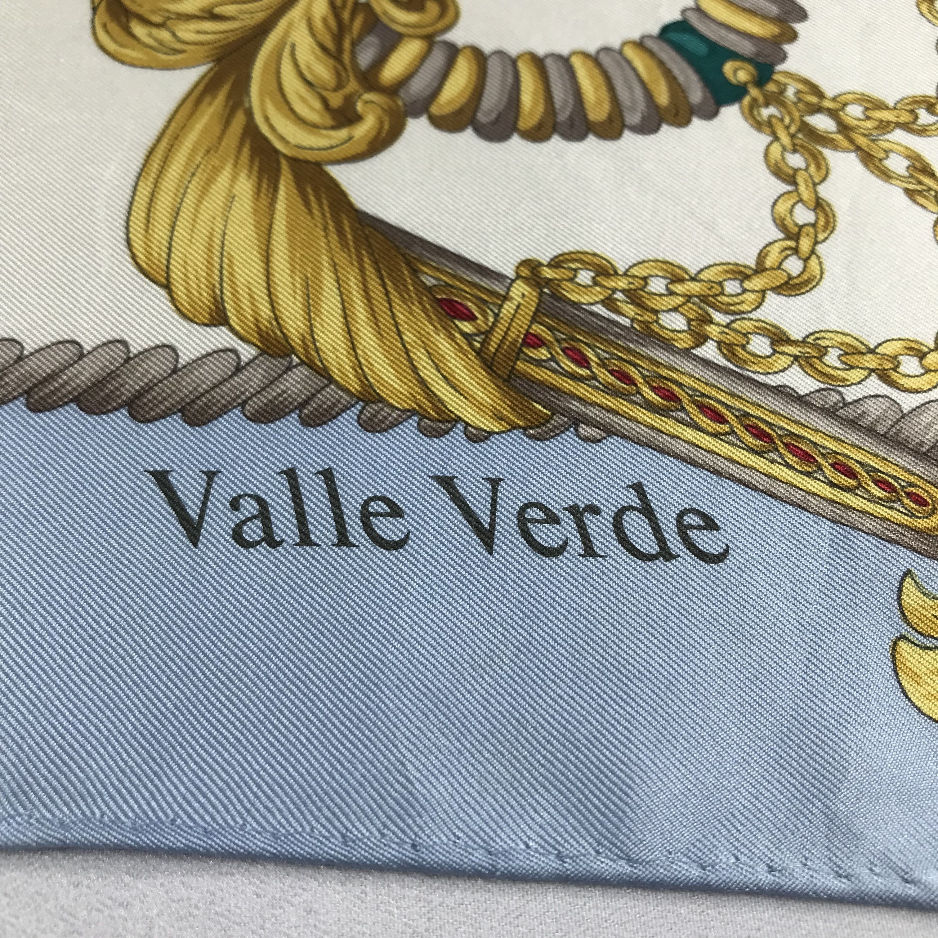 Japanese Brand Valle Verde Luxury Design Silk Scarf M183 Size ONE SIZE - 3 Thumbnail