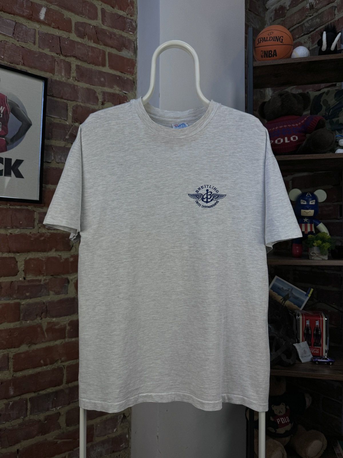 Breitling × Hanes × Vintage Breitling Swiss Chronographs Vintage Hanes T-Shirt Size US L / EU 52-54 / 3 - 2 Thumbnail