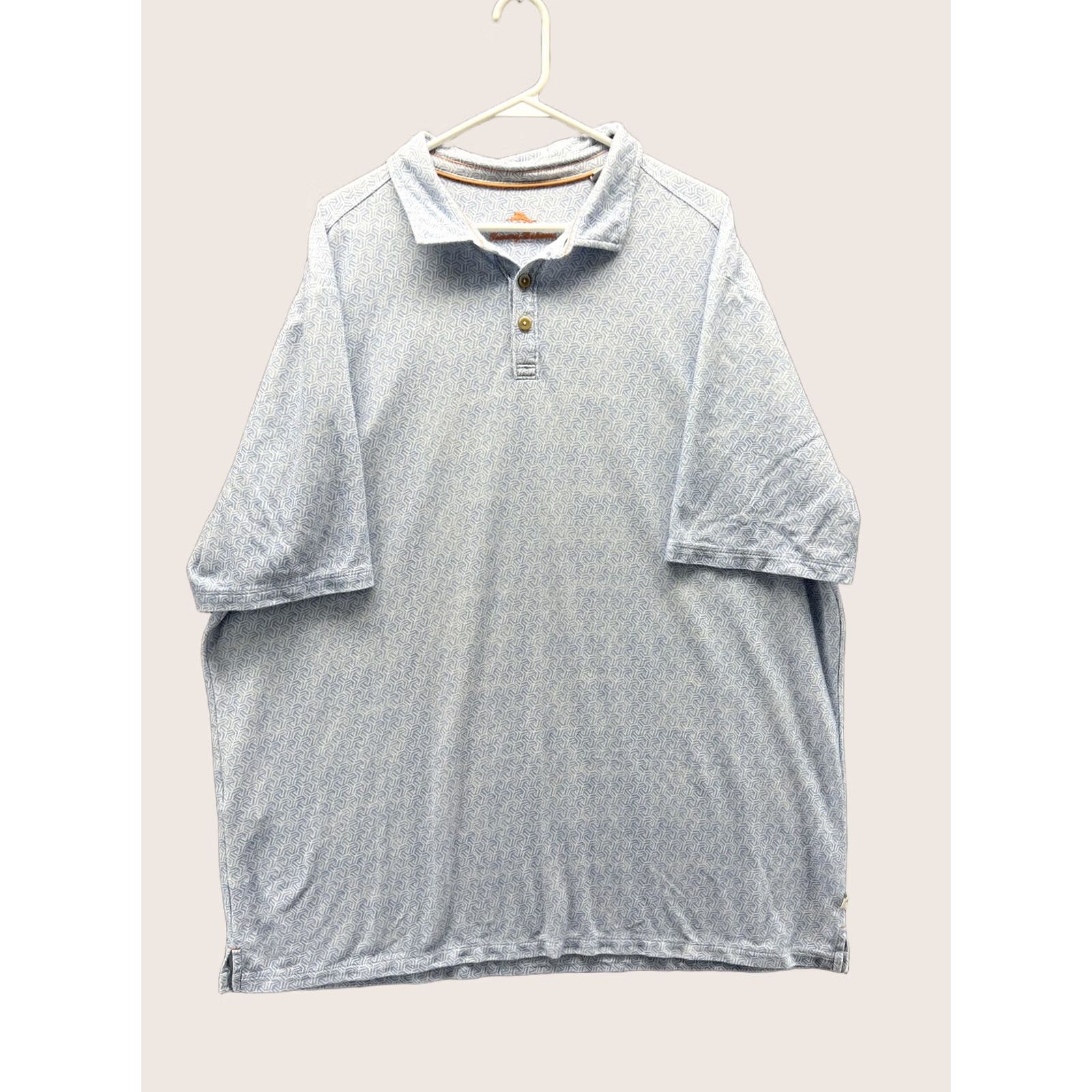 Tommy Bahama Tommy Bahama Polo Shirt Mens 2XLT Blue Geometric Knit Casual Short Sleeve Shirt Mens 2XLT Blue Geometric Knit Casual Short Sleeve Size US XXL / EU 58 / 5 - 1 Thumbnail