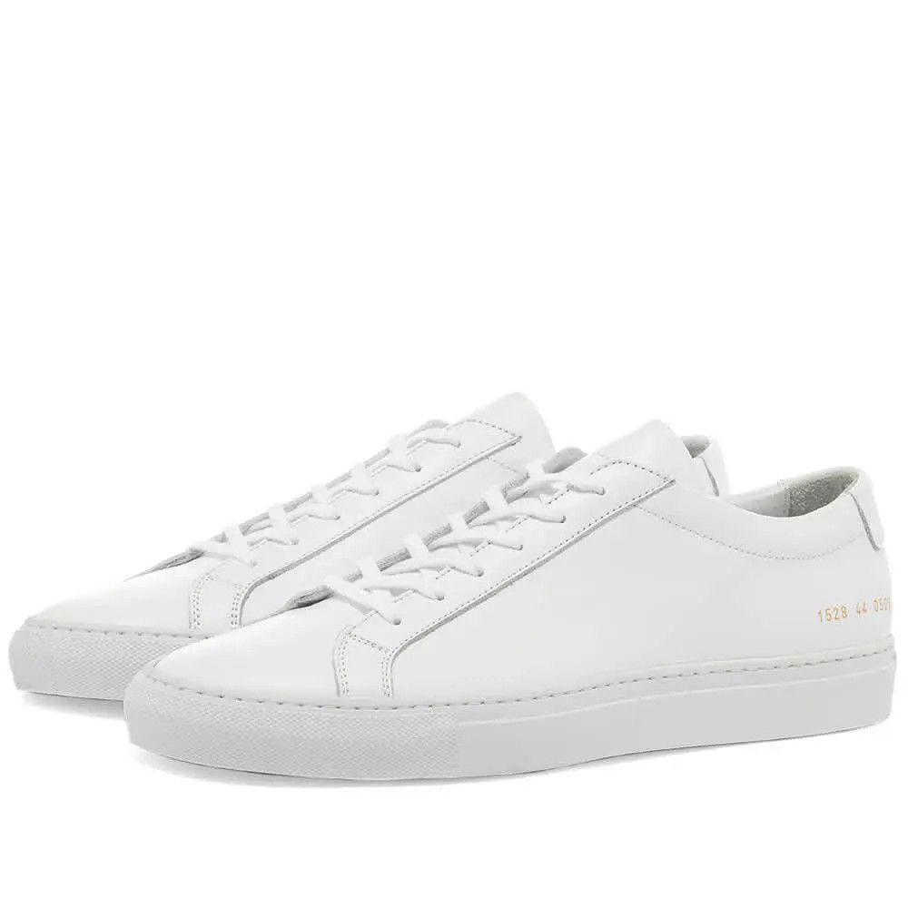 Common Projects CP Original Achilles Low White 1528 0506 US 12 EU 45 Size US 12 / EU 45 - 1 Thumbnail