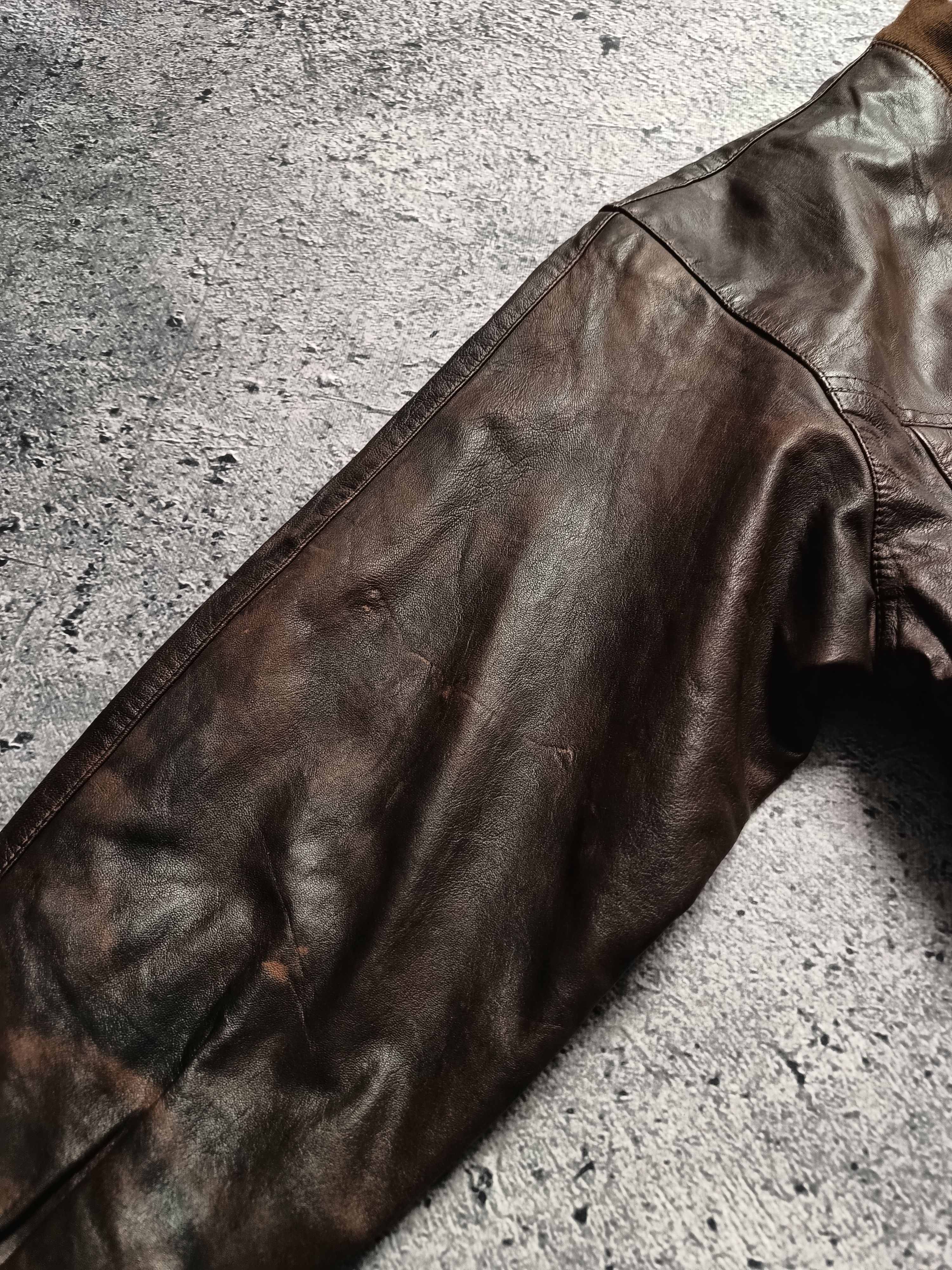 Vintage Vintage 90s Leather Jacket Premium Leather Acne Avirex Style Size US M / EU 48-50 / 2 - 6 Thumbnail