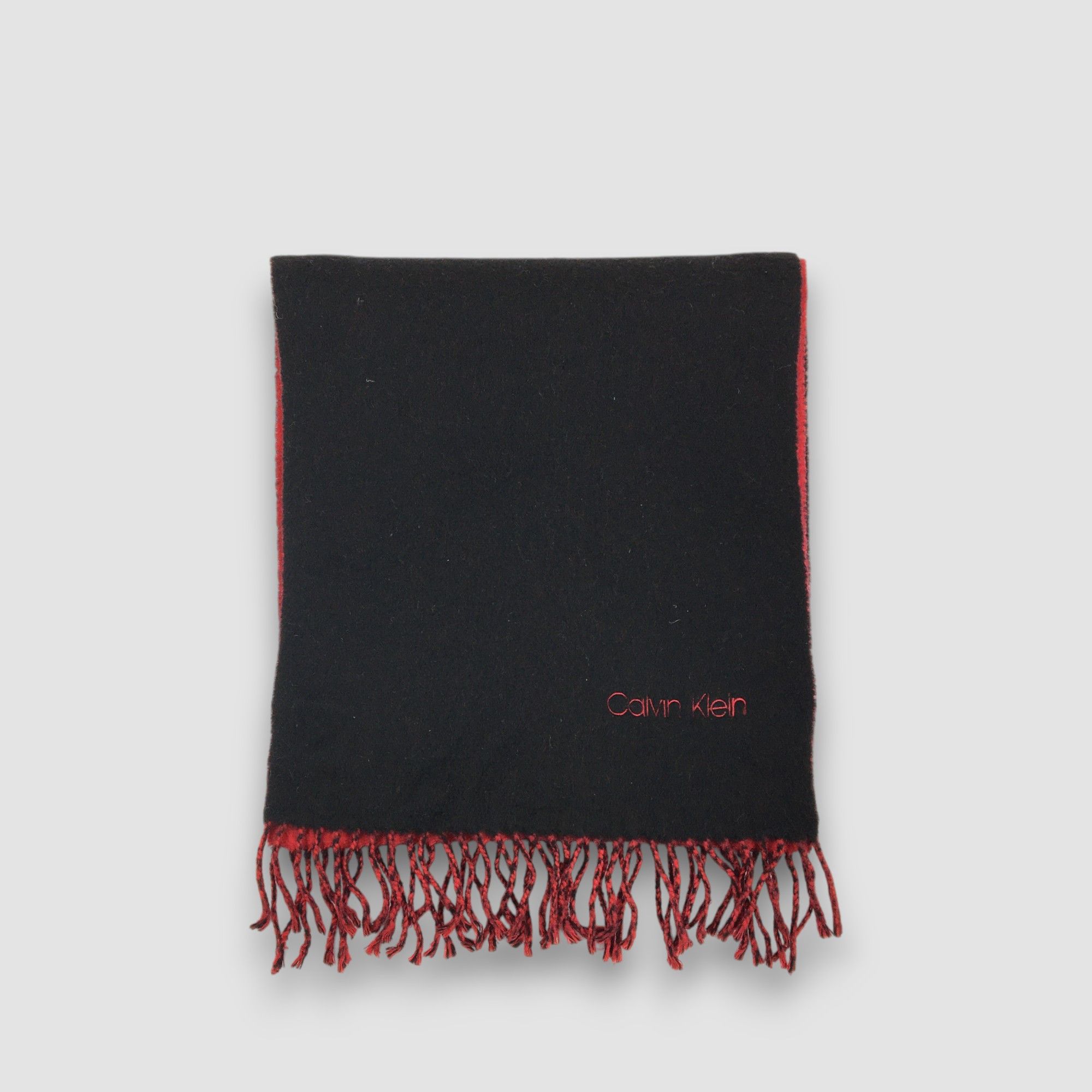 Calvin Klein Vintage Calvin Klein Scarf Muffler Wool Cashmere Scarves Size ONE SIZE - 2 Thumbnail