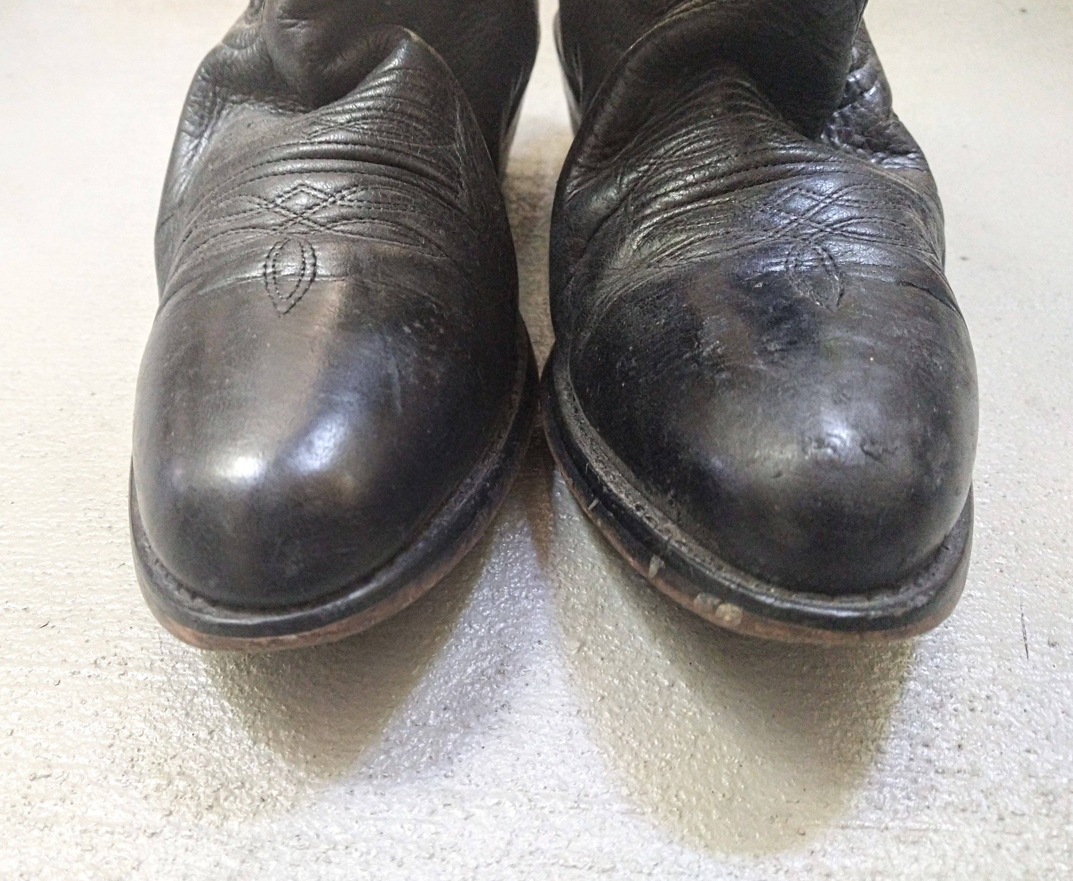 Genuine Leather × Vintage Vintage Laredo Cowboy Boots Size 8.5 D Black Leather Western Size US 8.5 / EU 41-42 - 2 Thumbnail
