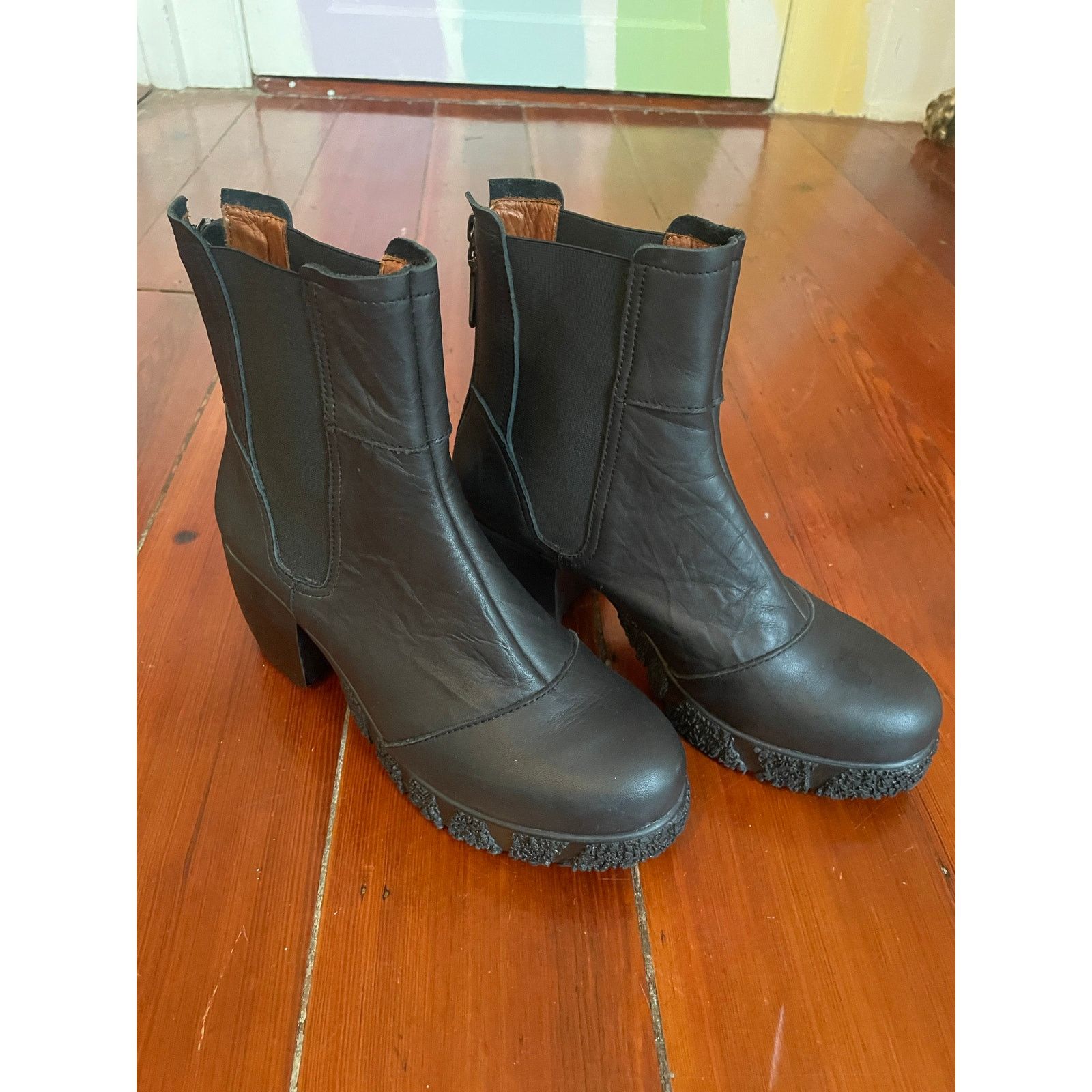 Other Sergio Tomani Women's Chelsea Platform Boots EU 38 US 7.5–8 Size US 8 / IT 38 - 3 Thumbnail