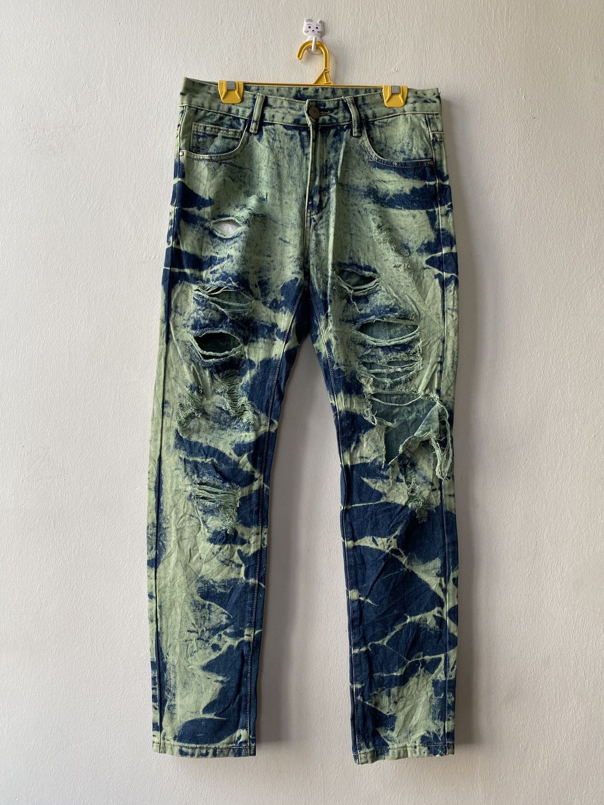 Japanese Brand Japanese Brand Acid Wash Design Distressed Denim Size US 31 - 1 Thumbnail