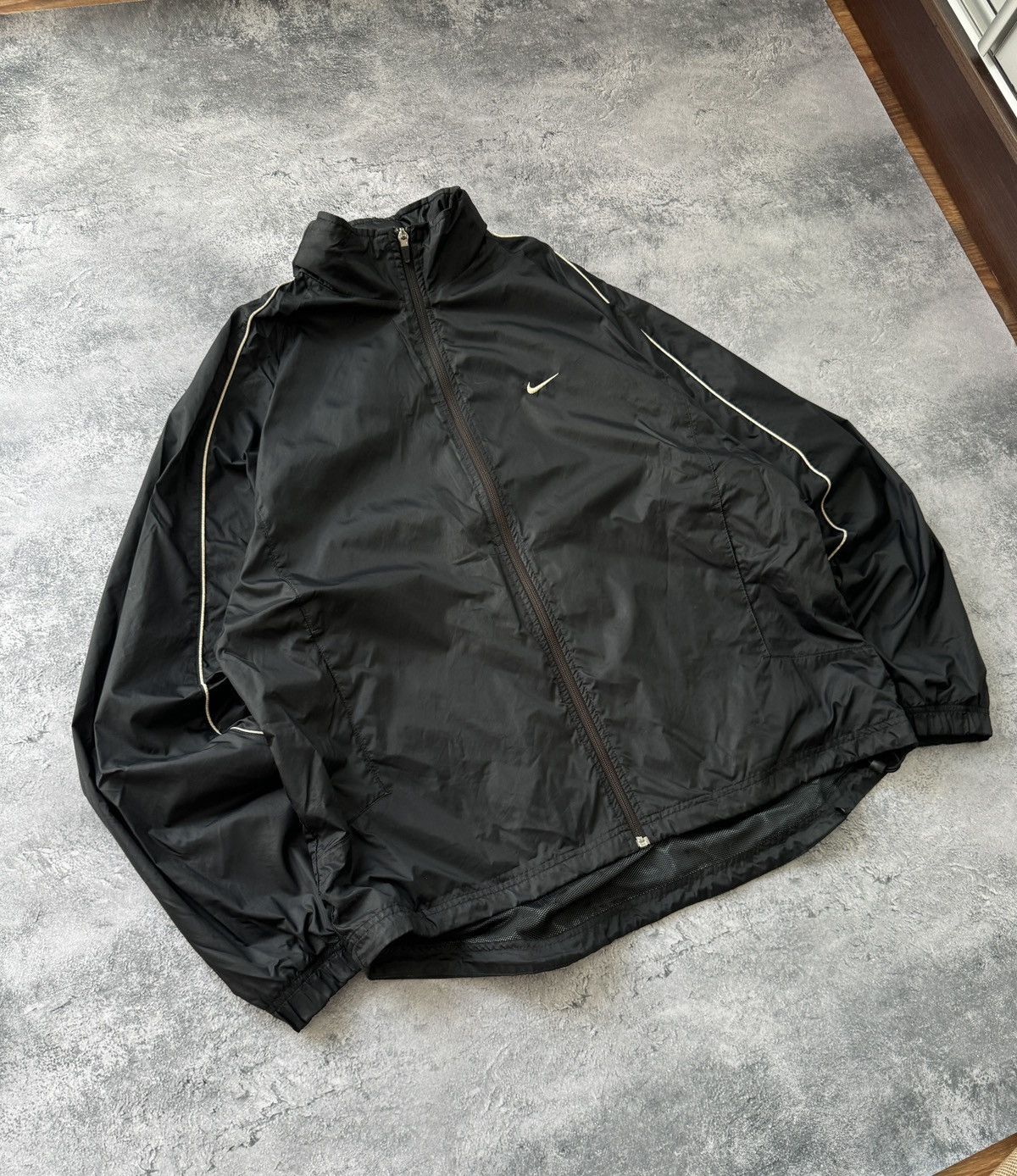 Nike × Vintage Vintage Nike Black Track Jacket size L Size US L / EU 52-54 / 3 - 3 Thumbnail